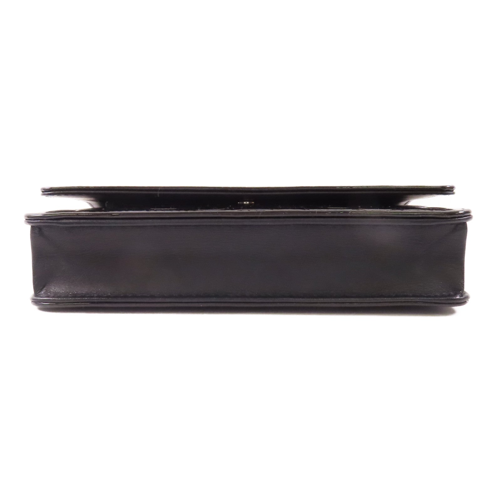CHANEL 漆皮皮革WOC Wallet On Chain銀扣肩背袋
