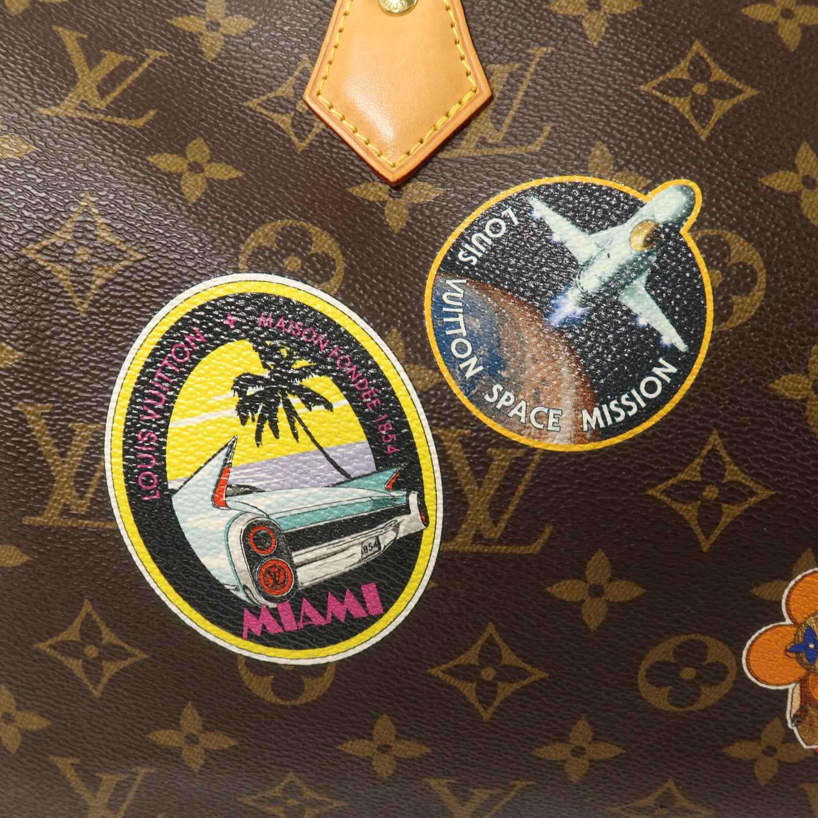 LOUIS VUITTON Monogram World Tour Speedy Bandouliere 30手挽肩背兩用袋