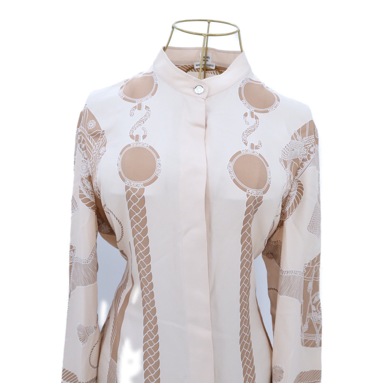 HERMES Silk Les Tambours Finesse連身裙