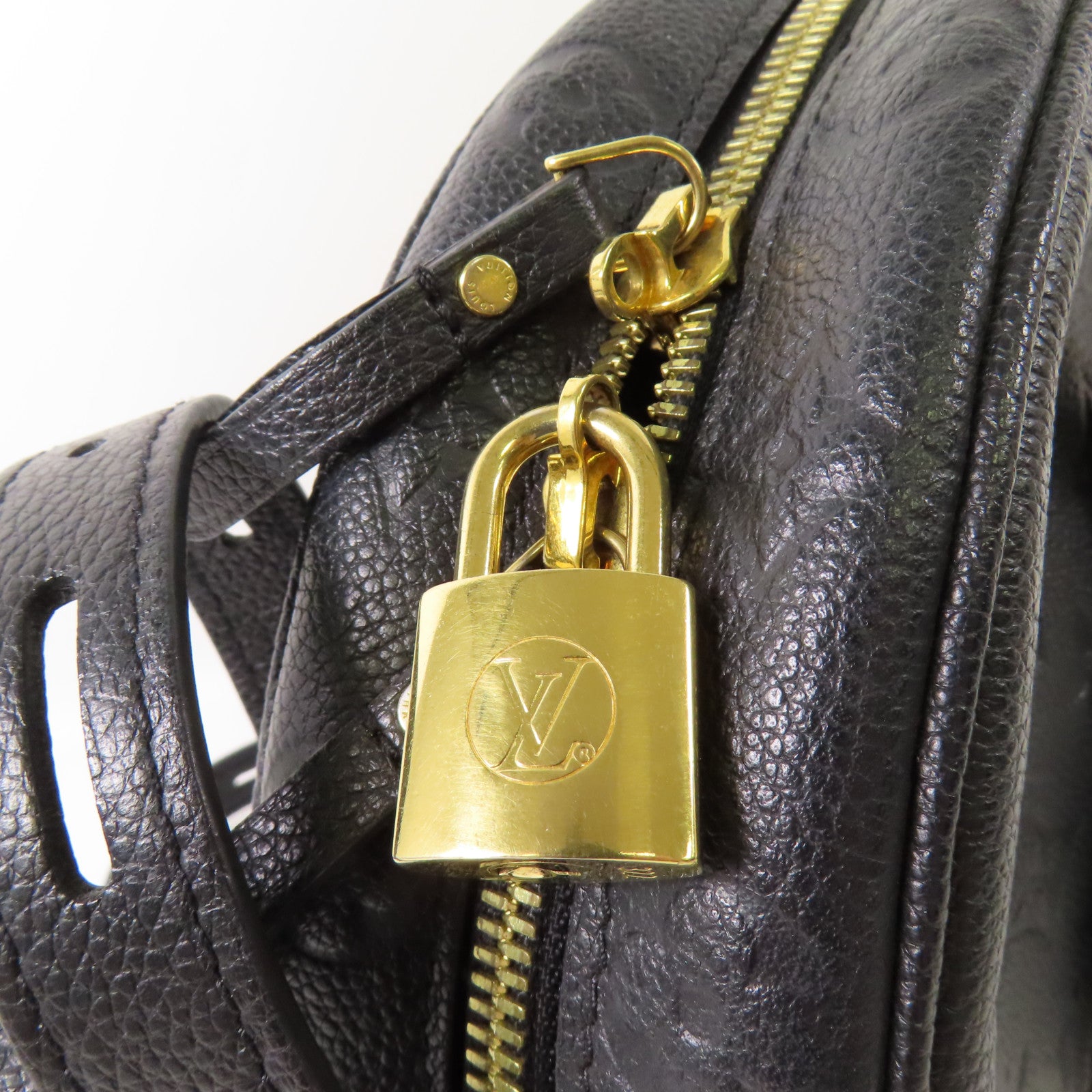 LOUIS VUITTON LV GHW Boite Chapeau Shoulder Bag M45649 Monogram Empreinte Black