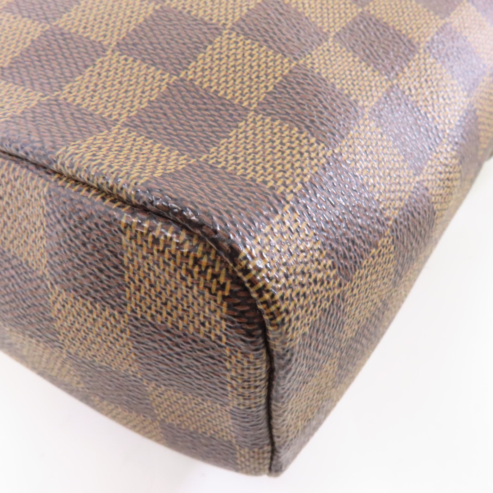 LOUIS VUITTON Damier Olav PM金扣肩背袋啡色