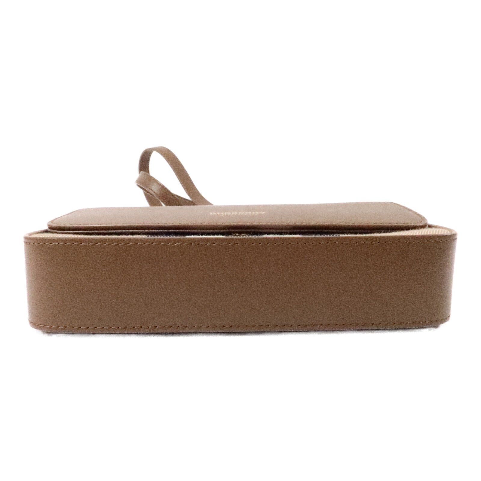 BURBERRY 帆布/牛皮皮革Hampshire肩背袋