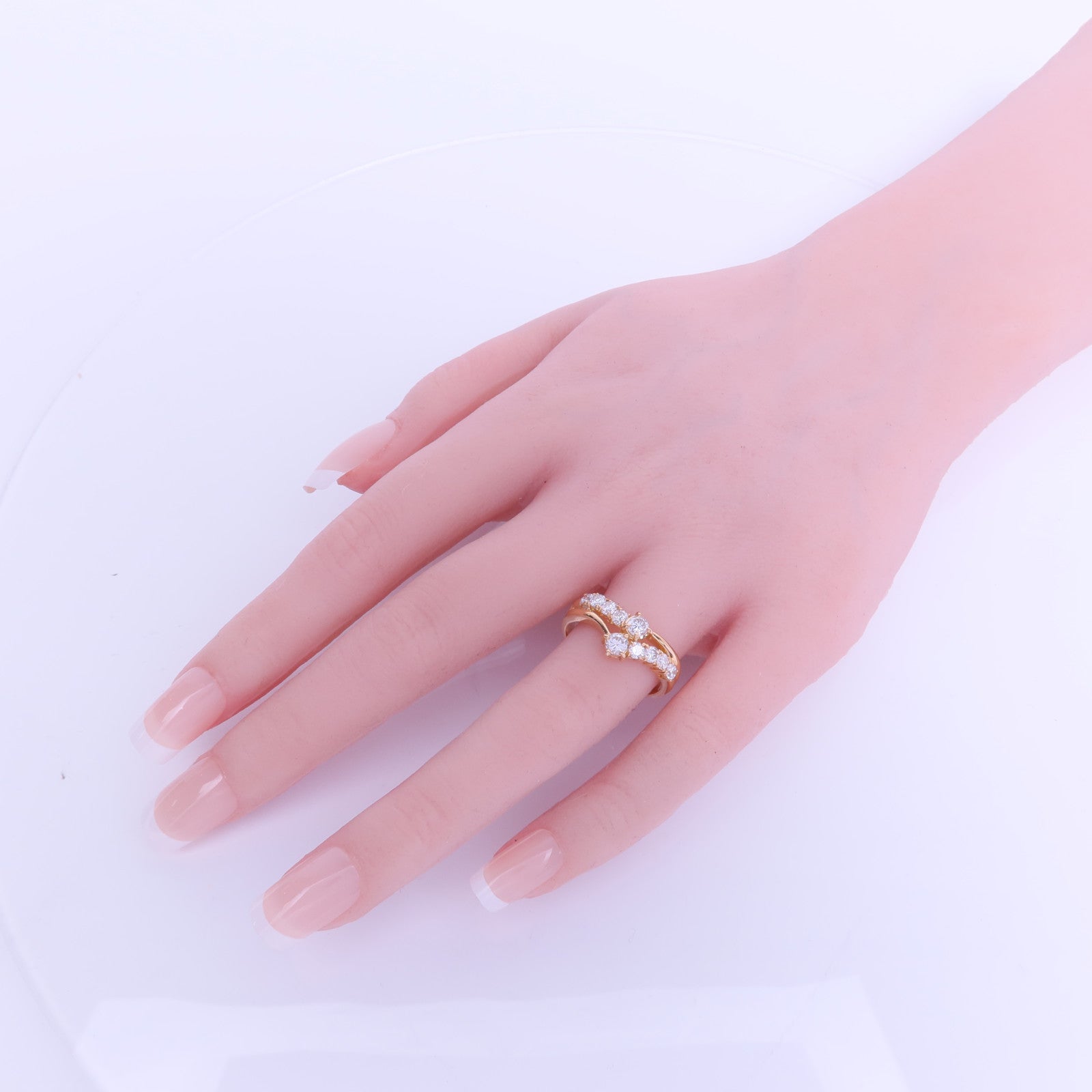 JEWELRY 【激減優惠】18K黃金Diamond Ring鑽石戒指US#8