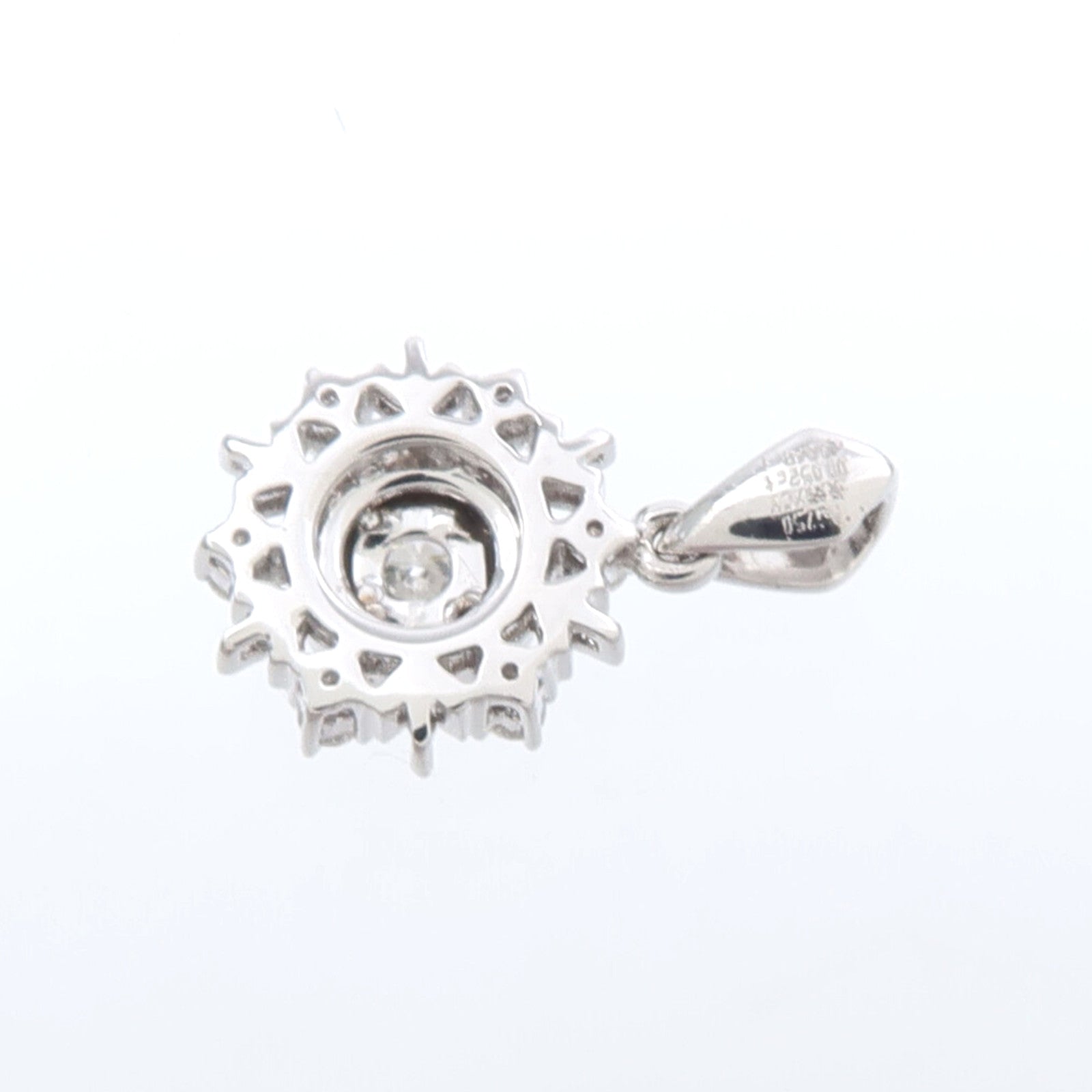 JEWELRY 18K白金Diamond Pendant Top鑽石吊墜