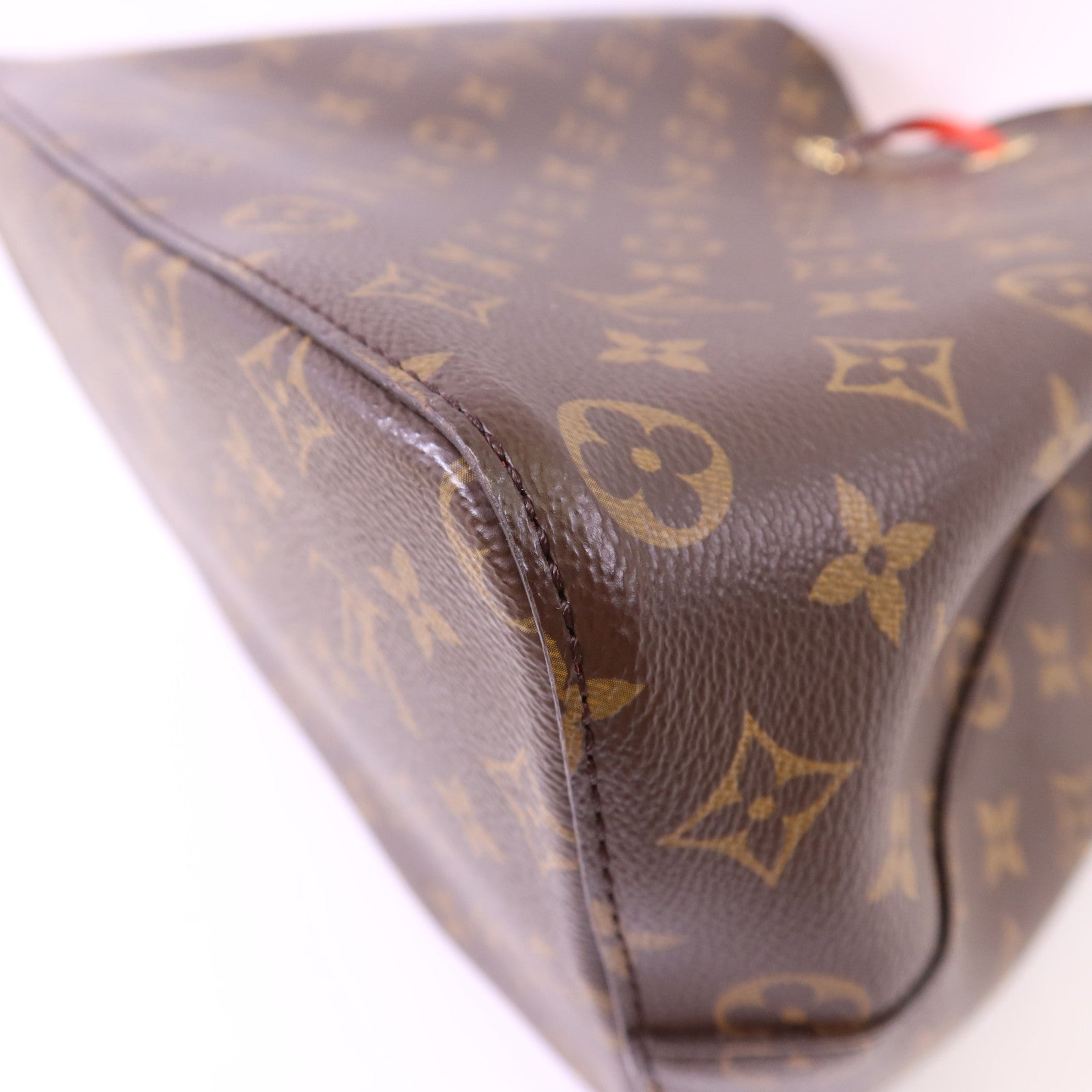 LOUIS VUITTON Monogram Neo Noe Bucket Bag金扣肩背袋Coquelicot