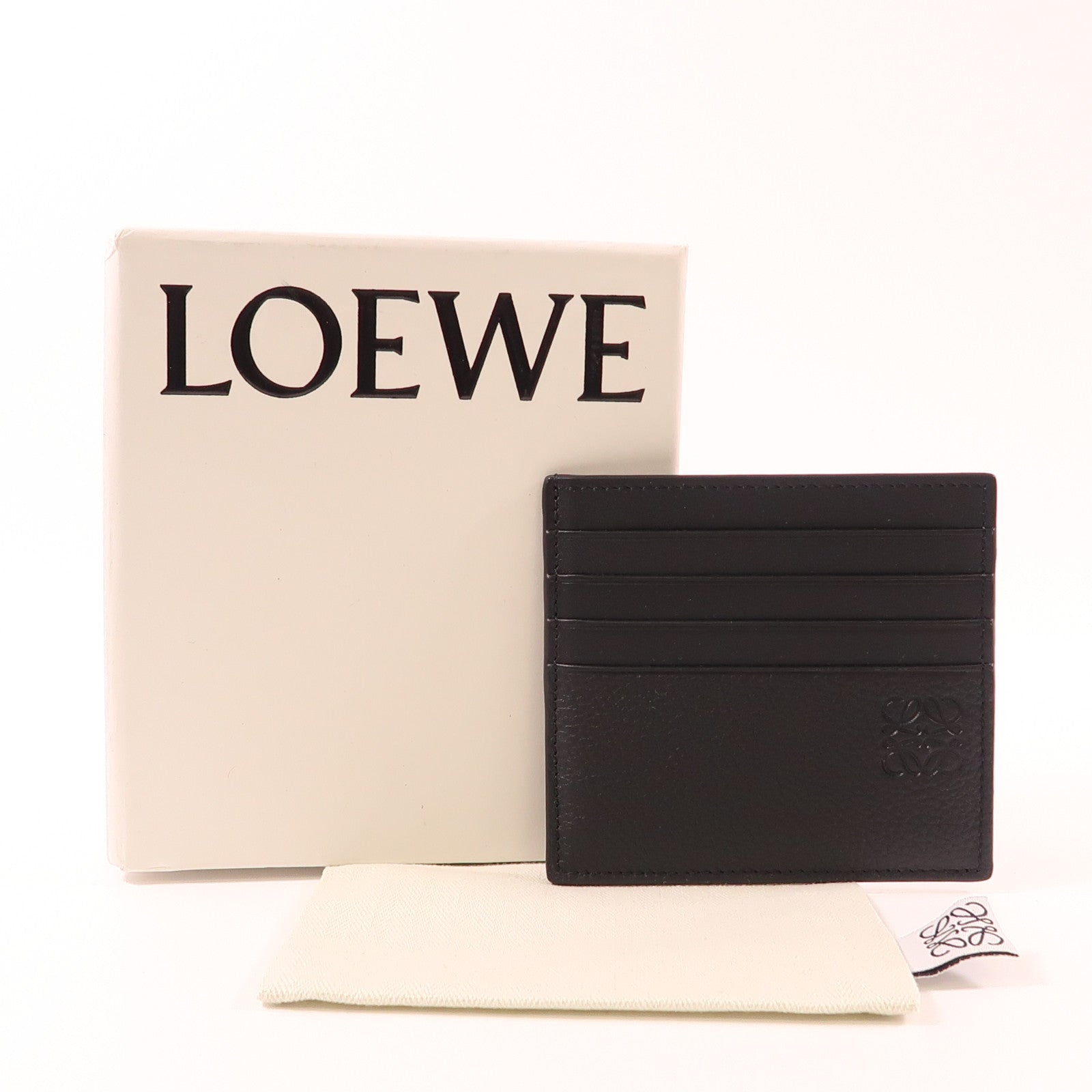 LOEWE 牛皮皮革Open Card Holder卡片套