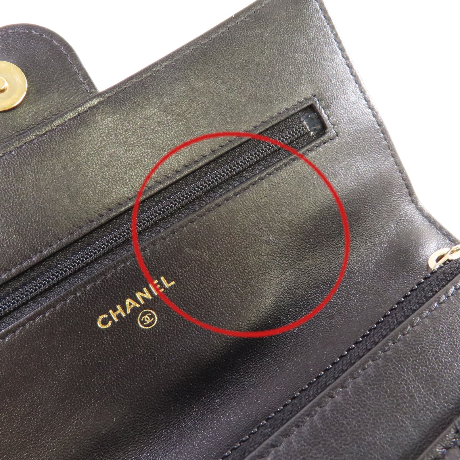 CHANEL 菱格羊皮皮革WOC 2Way Chain Shoulder Bag金扣手挽肩背兩用袋黑色