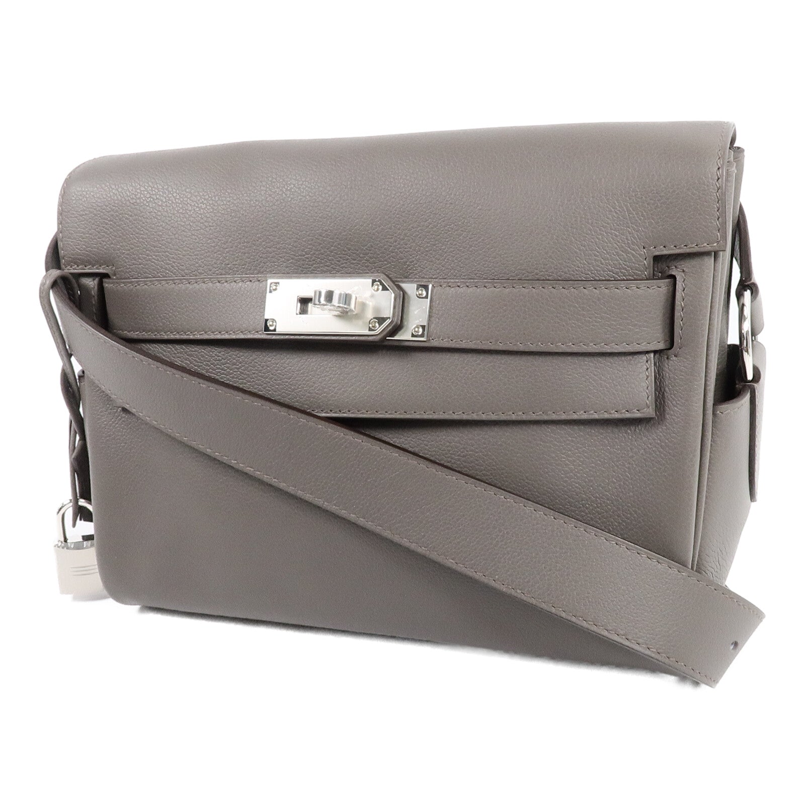 HERMES Evercolor皮革Kelly Messenger PM肩背袋