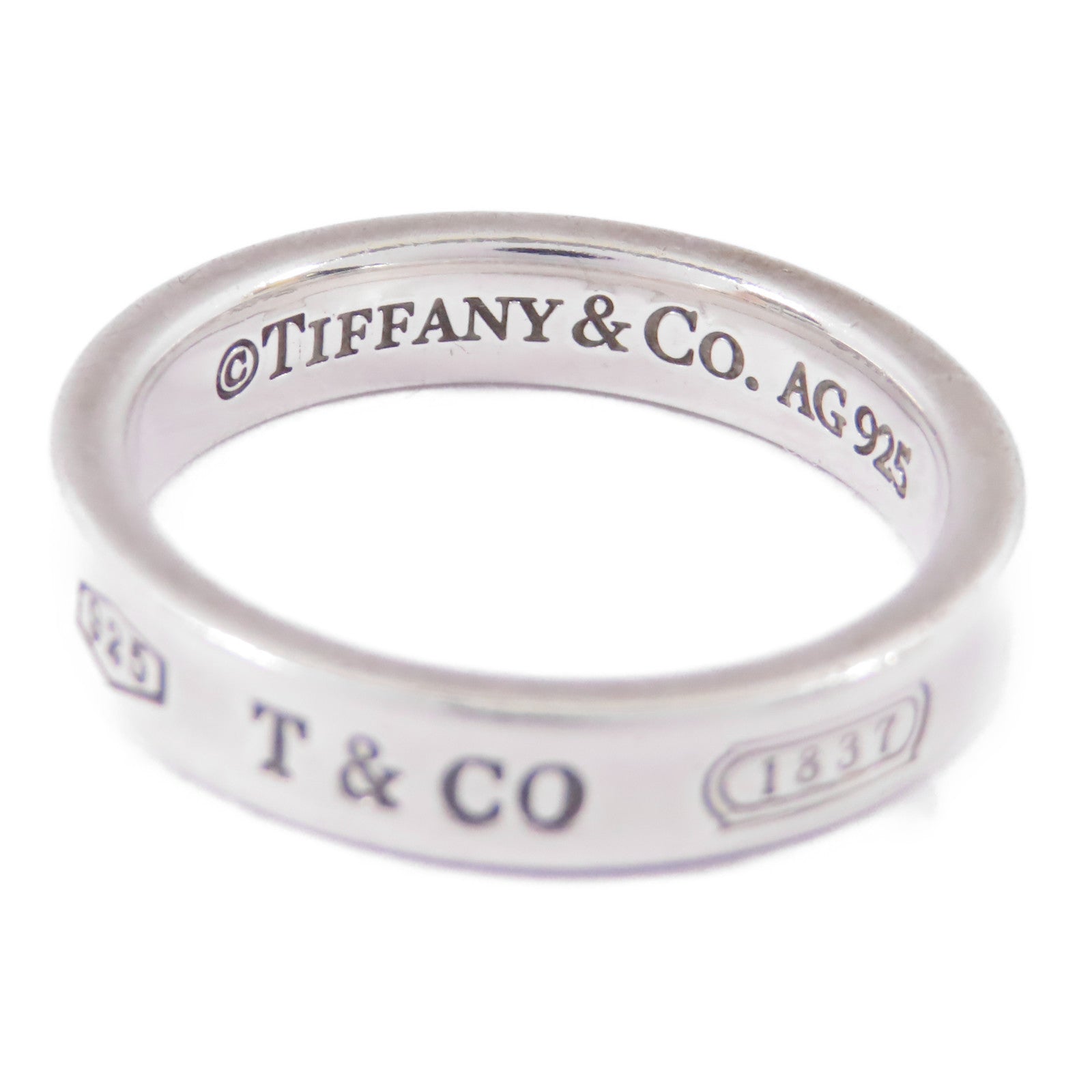 TIFFANY＆CO 925純銀1837 Ring戒指US#6.75
