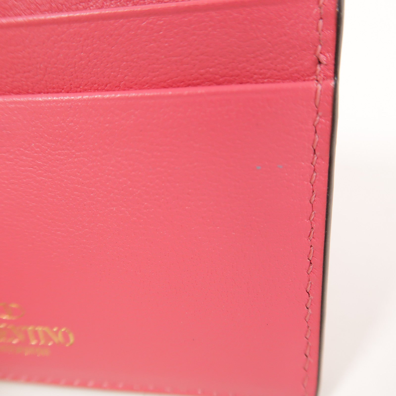 Valentino 牛皮皮革Card Case金扣卡片套