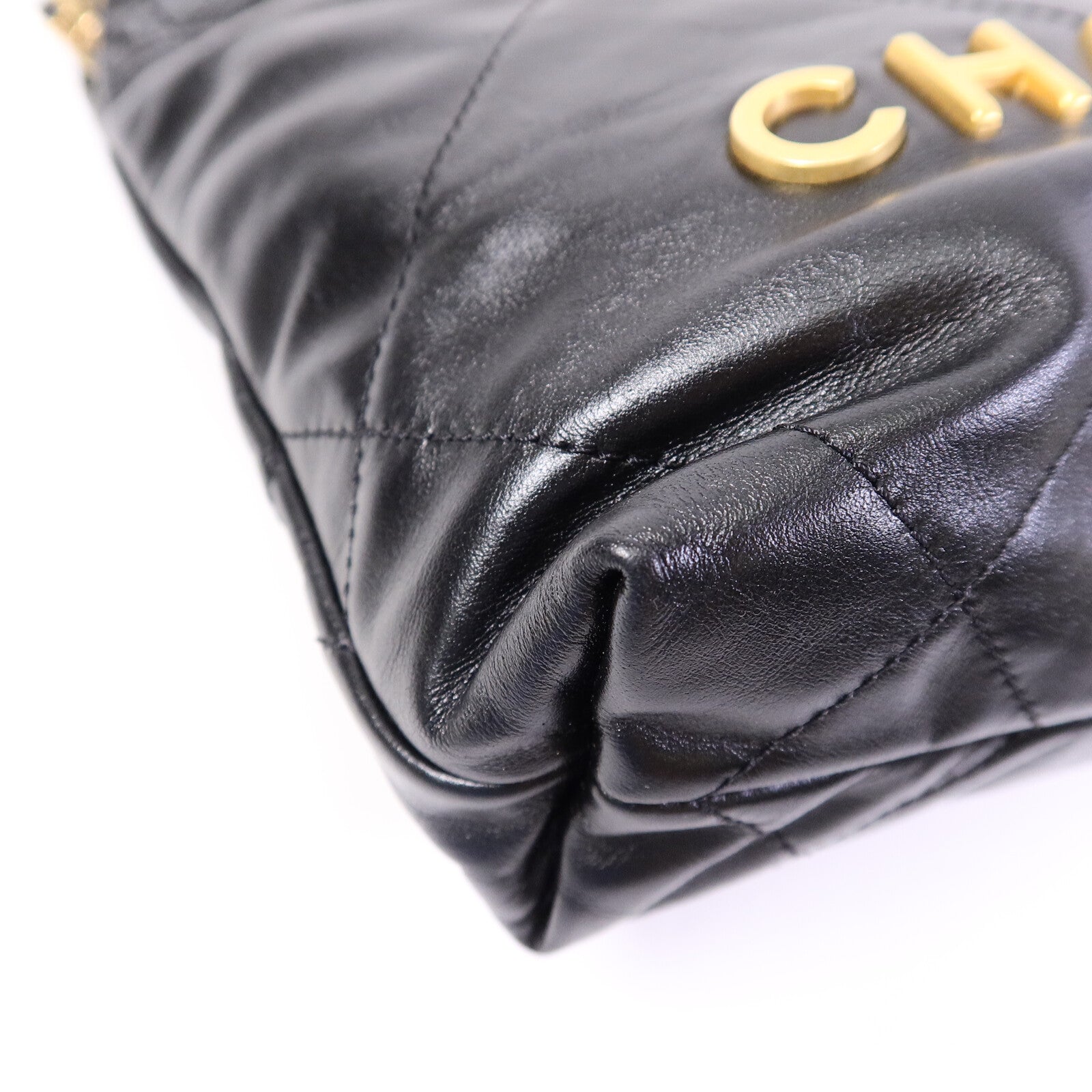 CHANEL 牛皮皮革Chanel 22 Mini鏈帶肩背袋