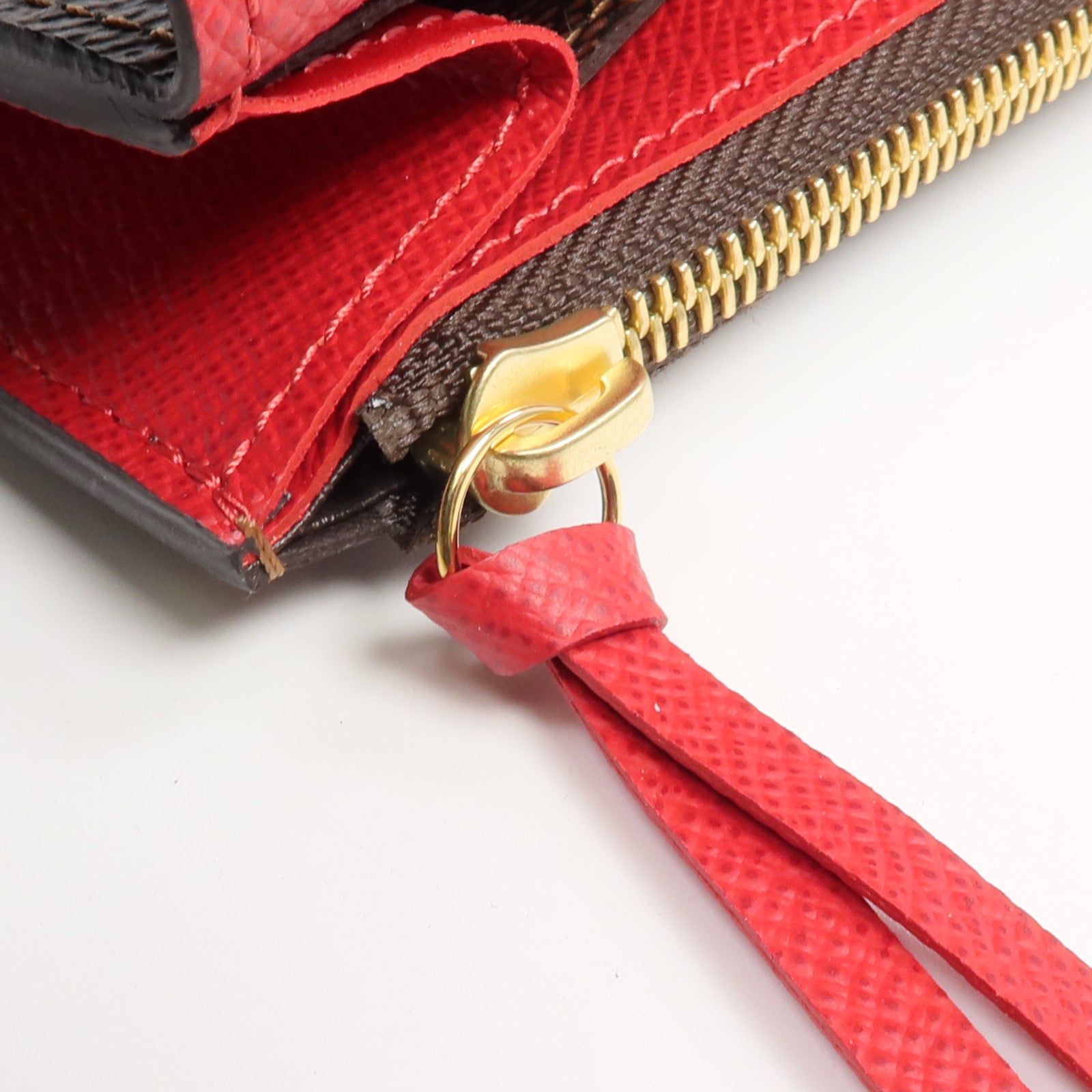 LOUIS VUITTON Damier Portefeuille Emilie Long Wallet金扣長錢包