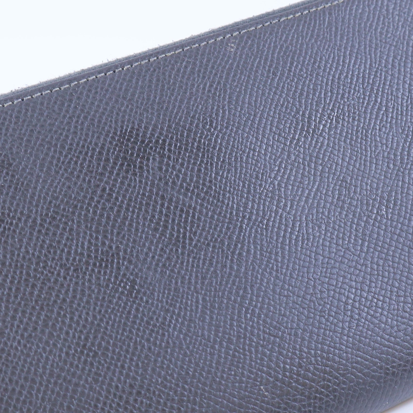 HERMES Veau Epsom皮革Silk In Classic Long Wallet銀扣長錢包灰色