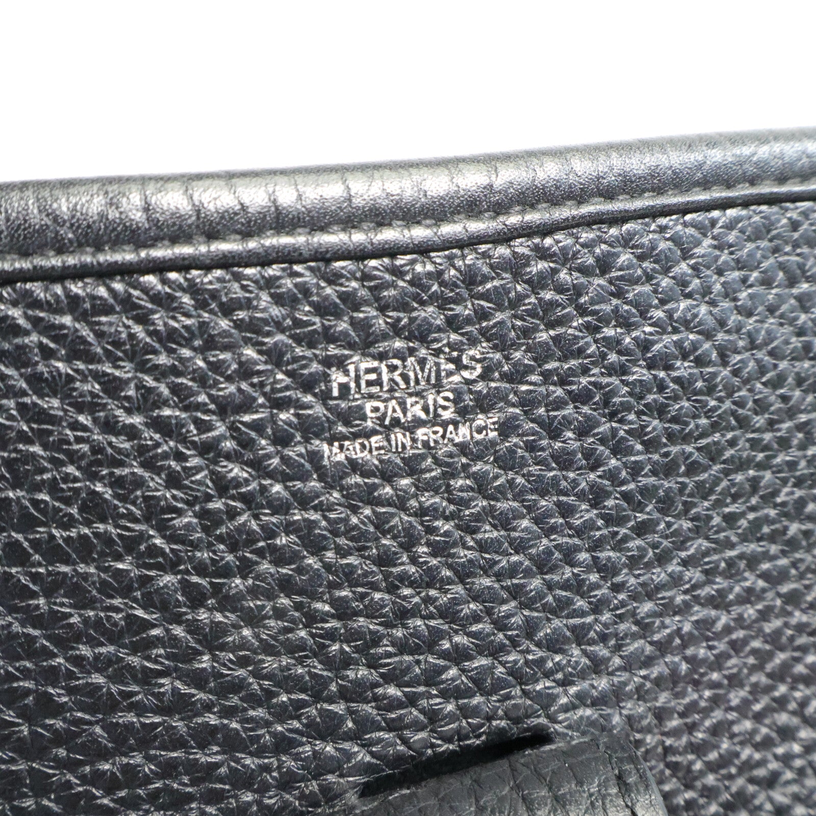 HERMES Clemence皮革Evelyne GM 肩背袋Noir