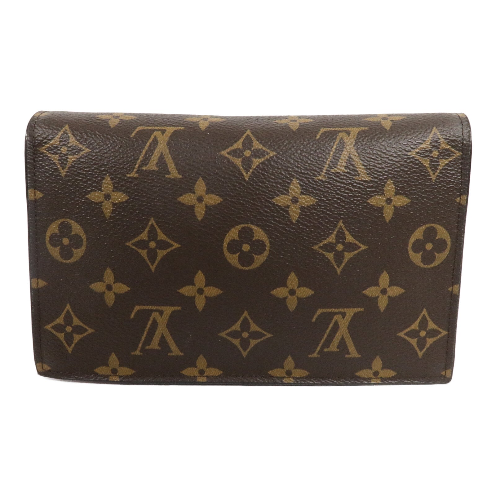 LOUIS VUITTON Monogram Flore Chain Wallet鏈帶肩背袋