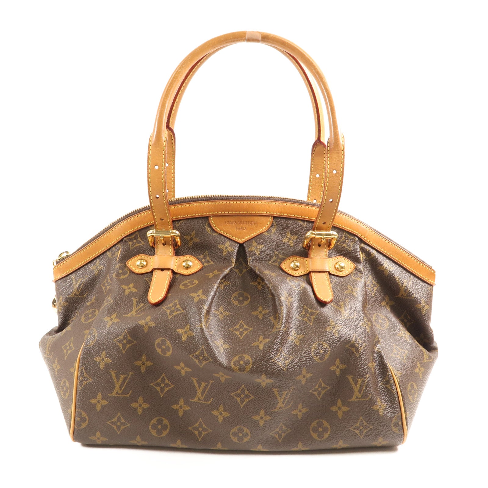 LOUIS VUITTON LV GHW Tivoli GM Shoulder Bag M40144 Monogram Brown