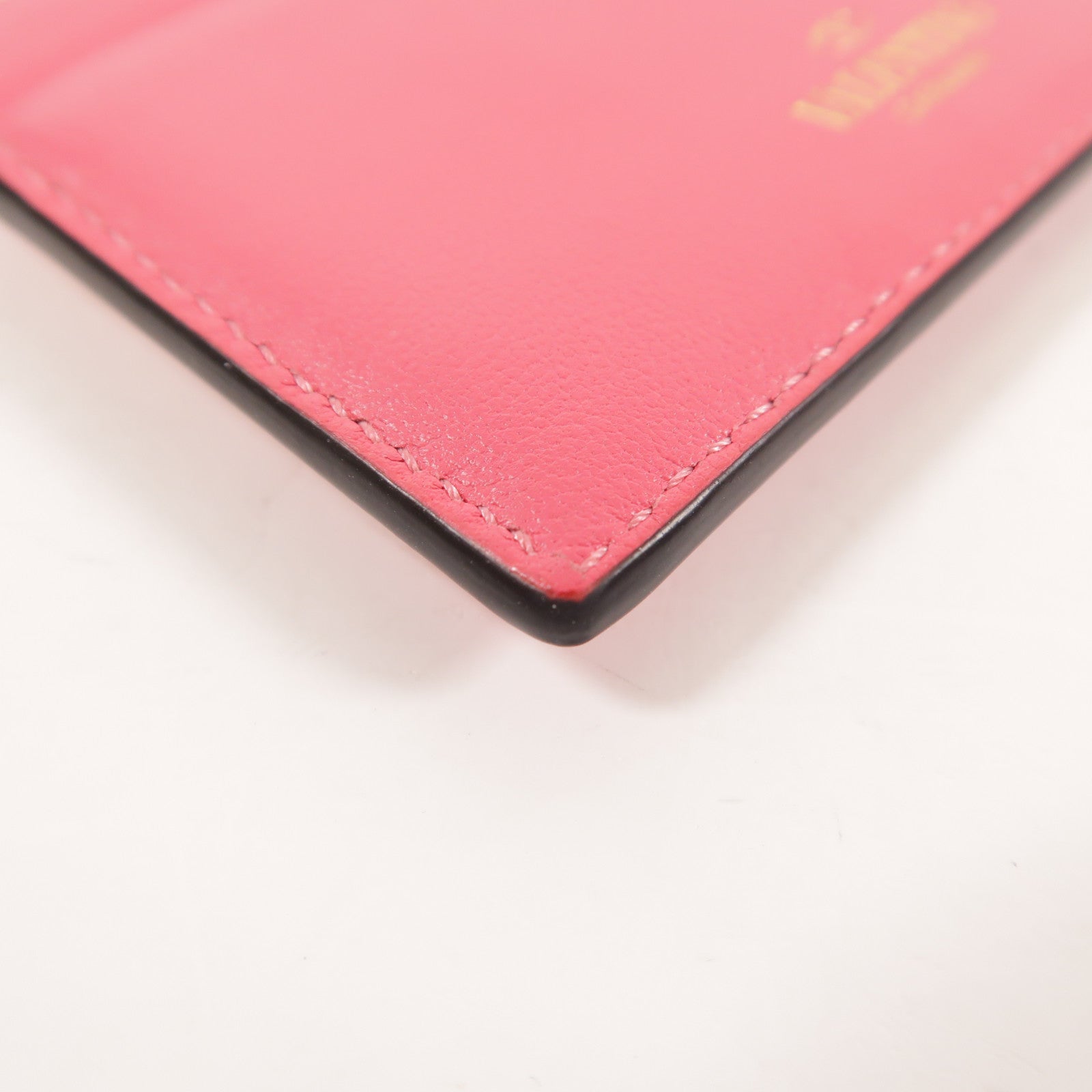 Valentino 牛皮皮革Card Case金扣卡片套