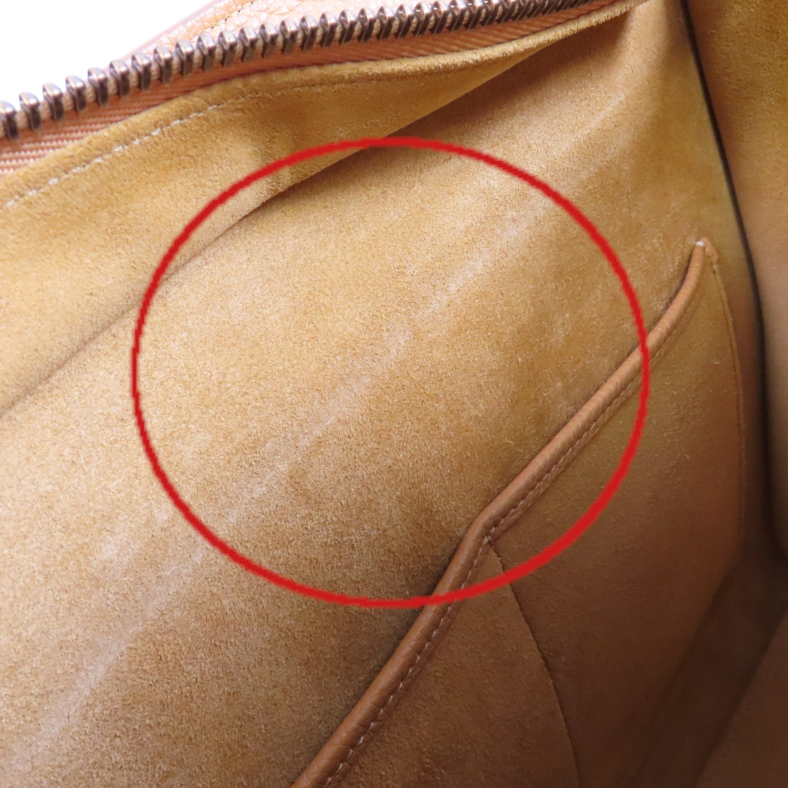 CELINE 牛皮皮革Micro Luggage Handbag金扣手挽袋芥末色