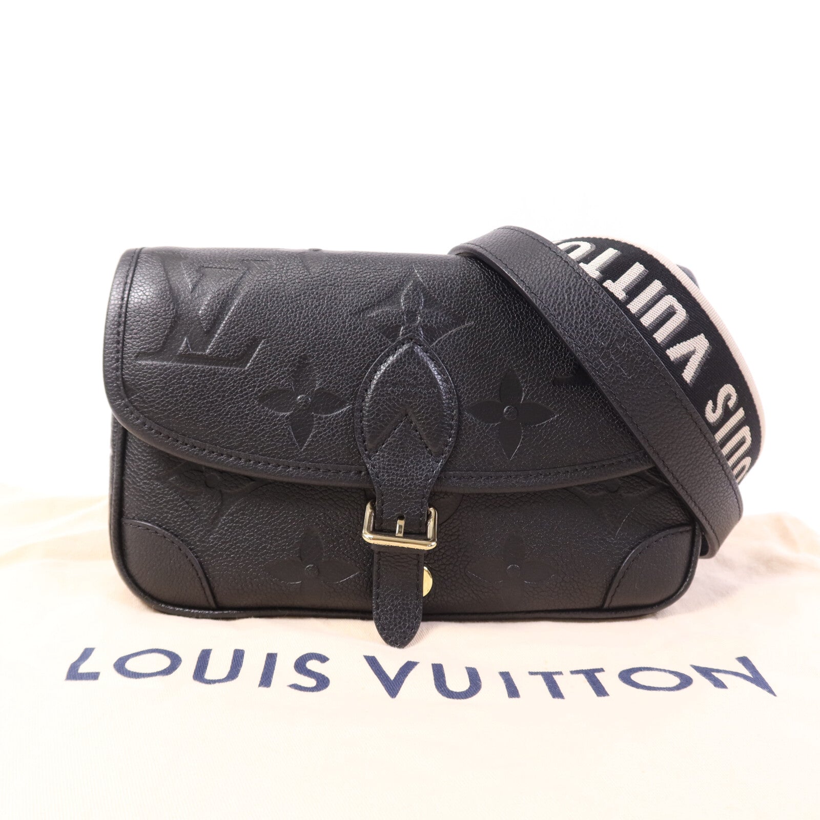 LOUIS VUITTON Monogram Empreinte Diane金扣肩背袋