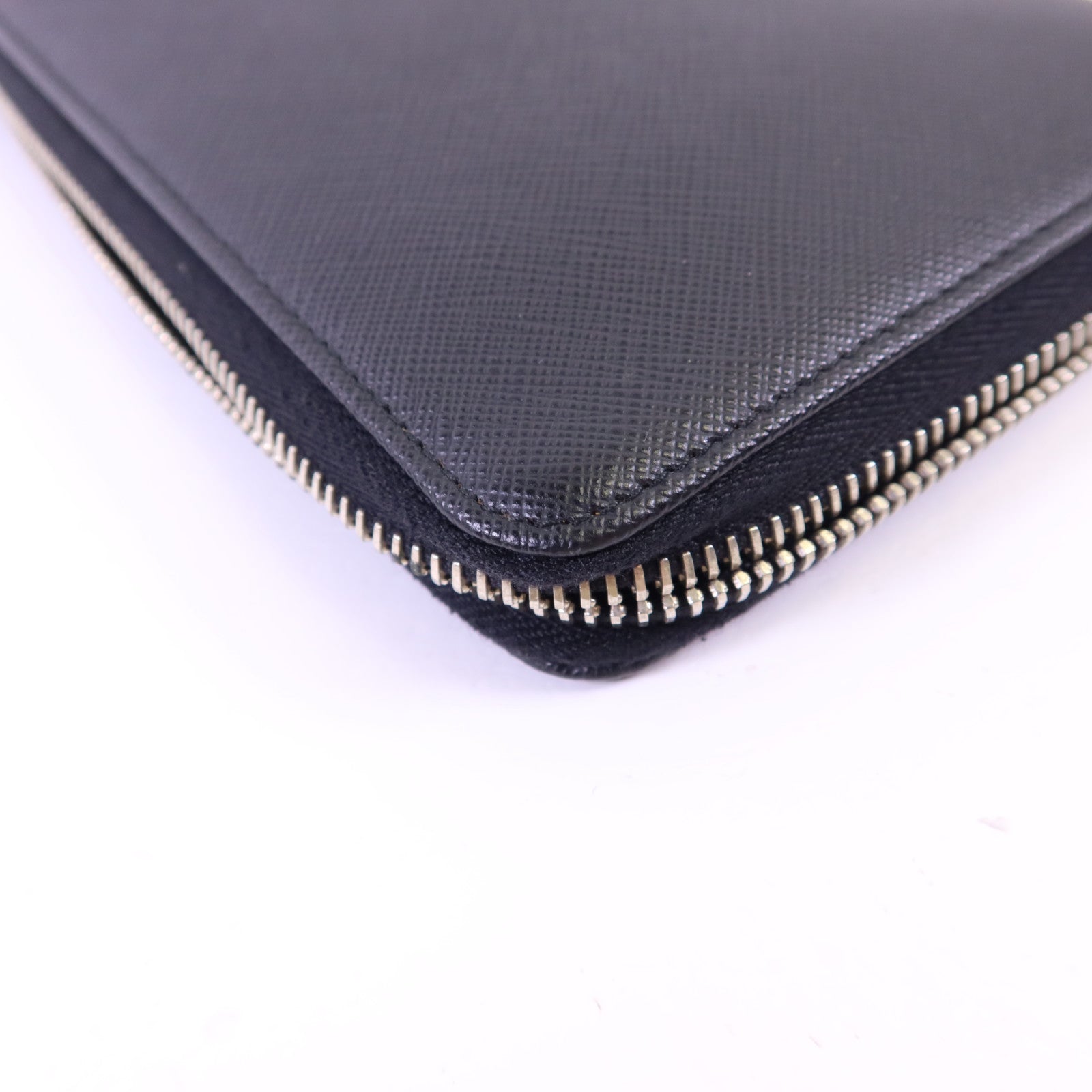 PRADA 【激減優惠】牛皮皮革Long Zip Wallet銀扣長錢包