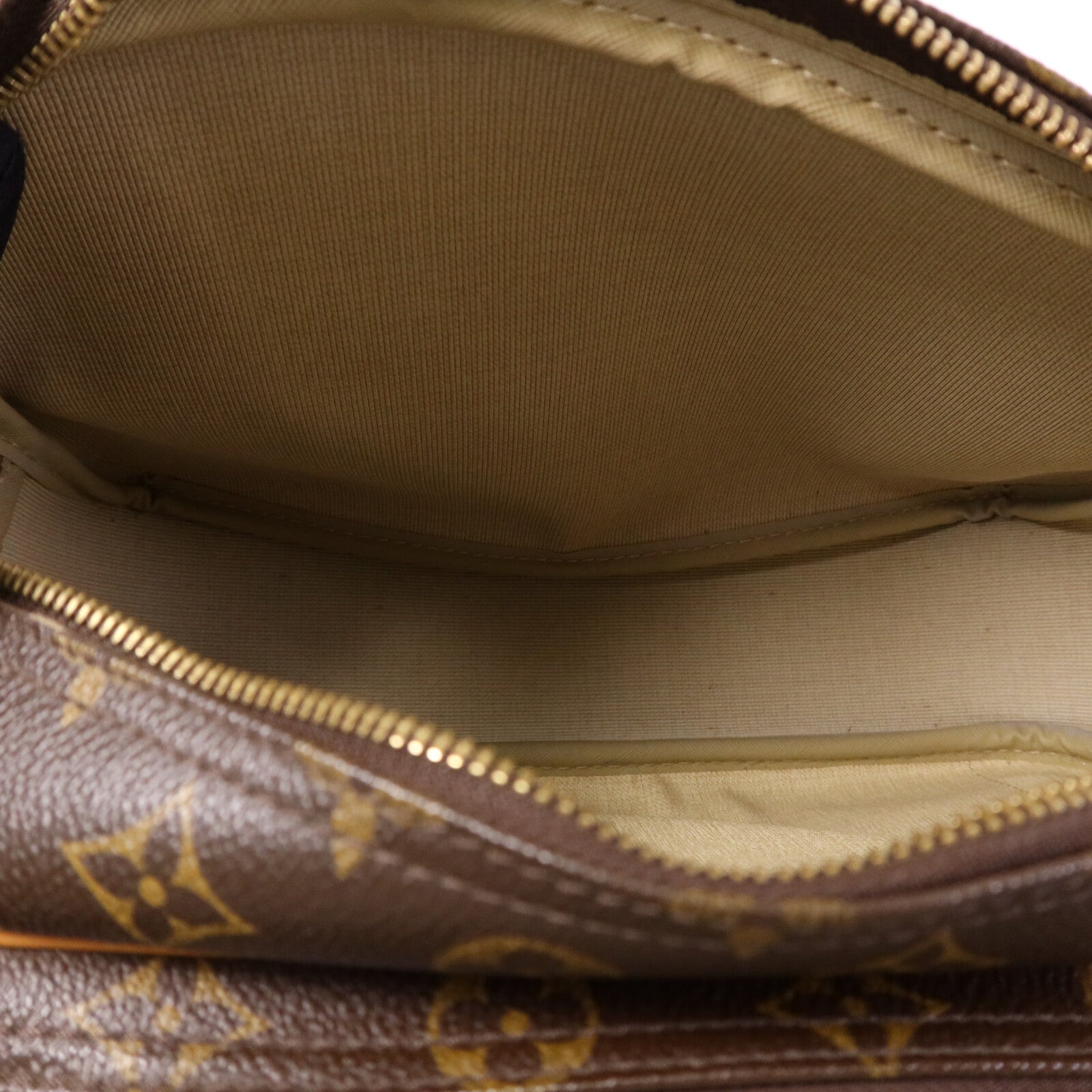 LOUIS VUITTON Monogram Reporter PM金扣肩背袋棕色