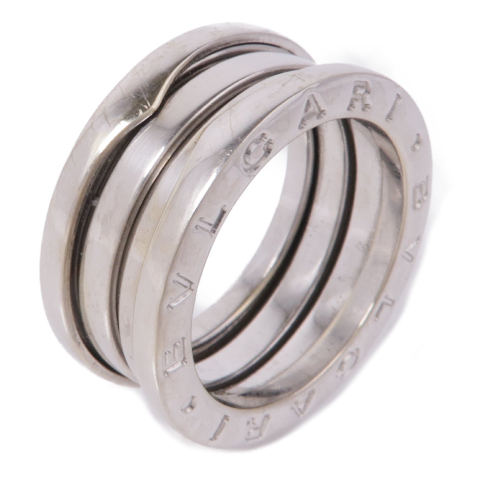 BVLGARI 18K白金B-Zero1 3 Band Ring Bvlgari#51/戒指US#5.25
