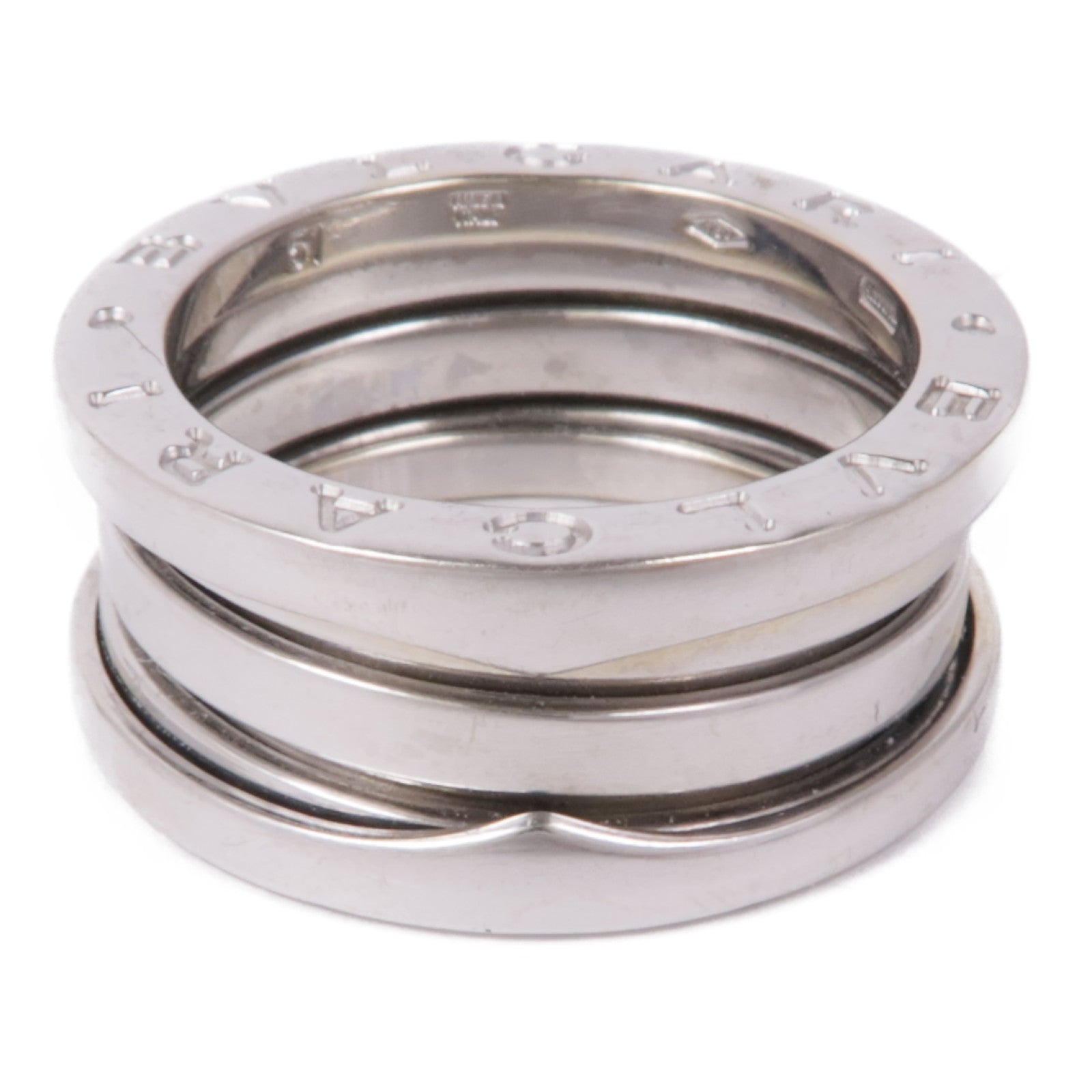 BVLGARI 18K白金B-Zero1 3 Band Ring Bvlgari#51/戒指US#5.25