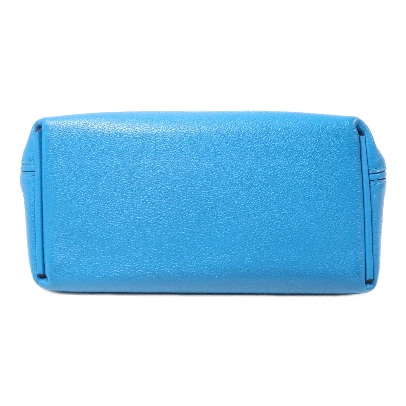 HERMES Evercolor皮革24/24 Mini手挽肩背兩用袋Bleu Zanzibar