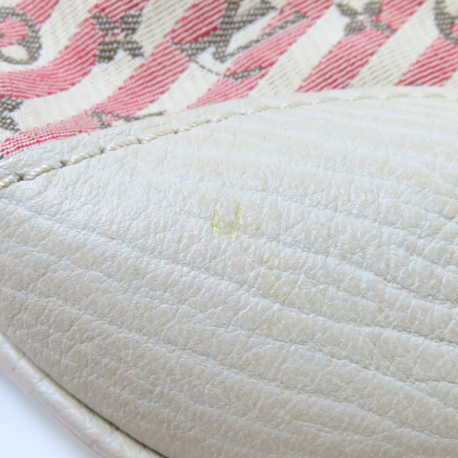 LOUIS VUITTON Monogram Mini Lin Canvas Marina PM金扣肩背袋粉紅色