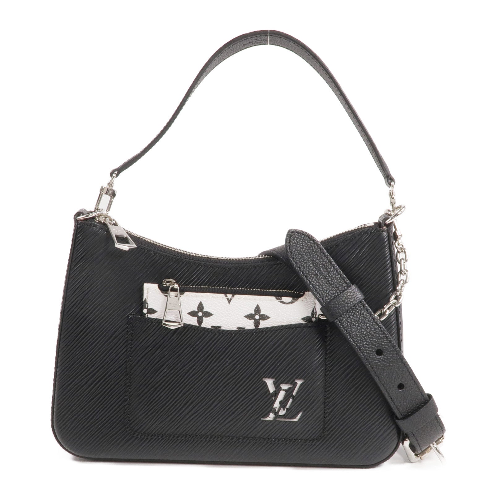 LOUIS VUITTON Epi Marelle銀扣手挽肩背兩用袋