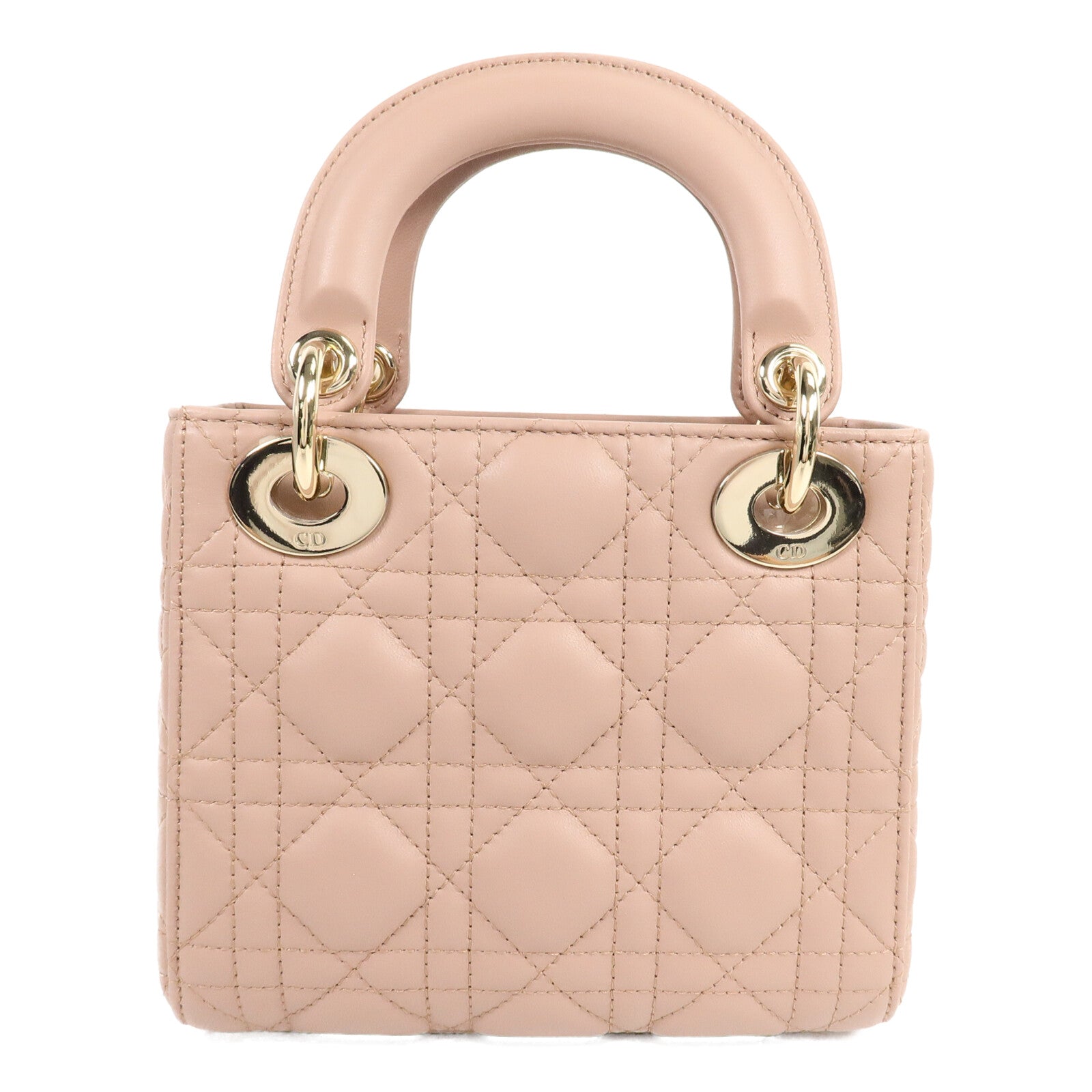 Dior 牛皮皮革Lady Dior Mini手挽肩背兩用袋
