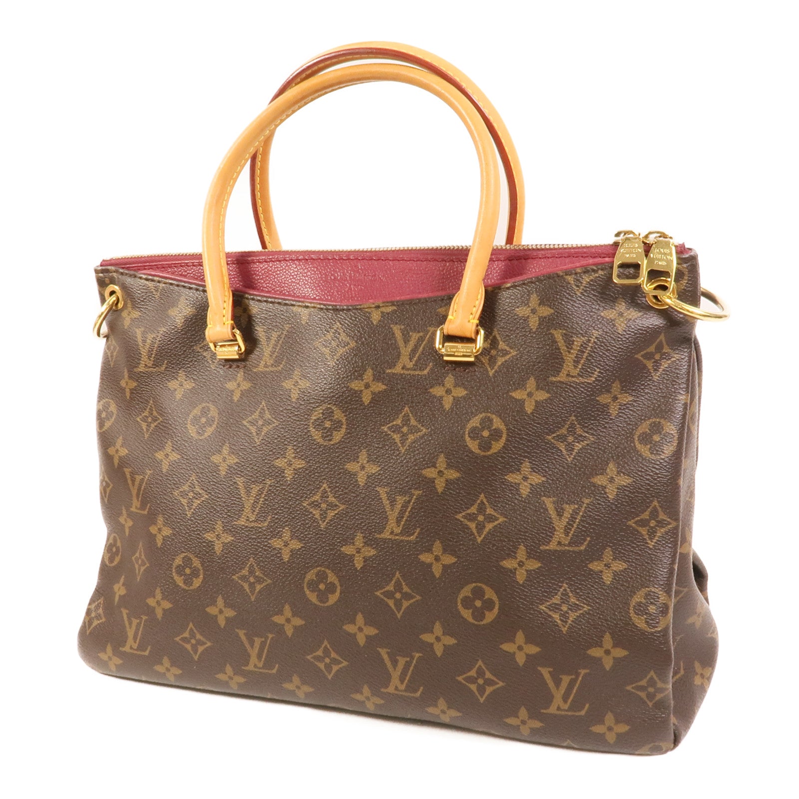 LOUIS VUITTON Monogram Pallas金扣手挽肩背兩用袋