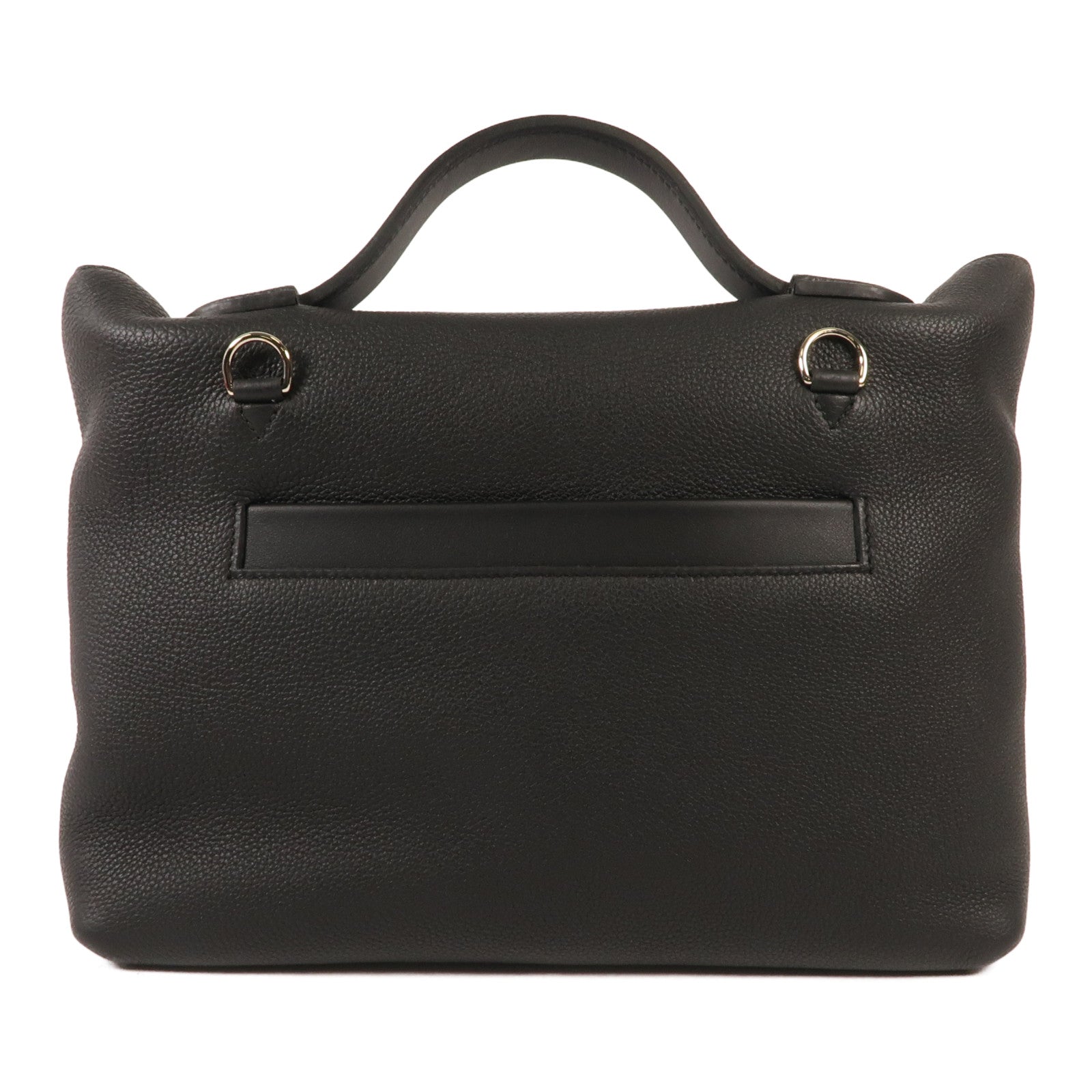 HERMES Togo/Alligator皮革24/24 Touch銀扣手挽肩背兩用袋