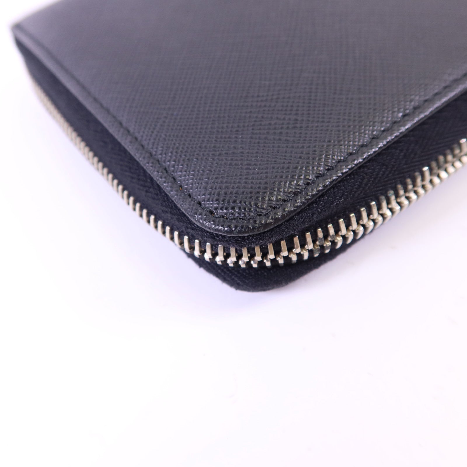 PRADA 【激減優惠】牛皮皮革Long Zip Wallet銀扣長錢包