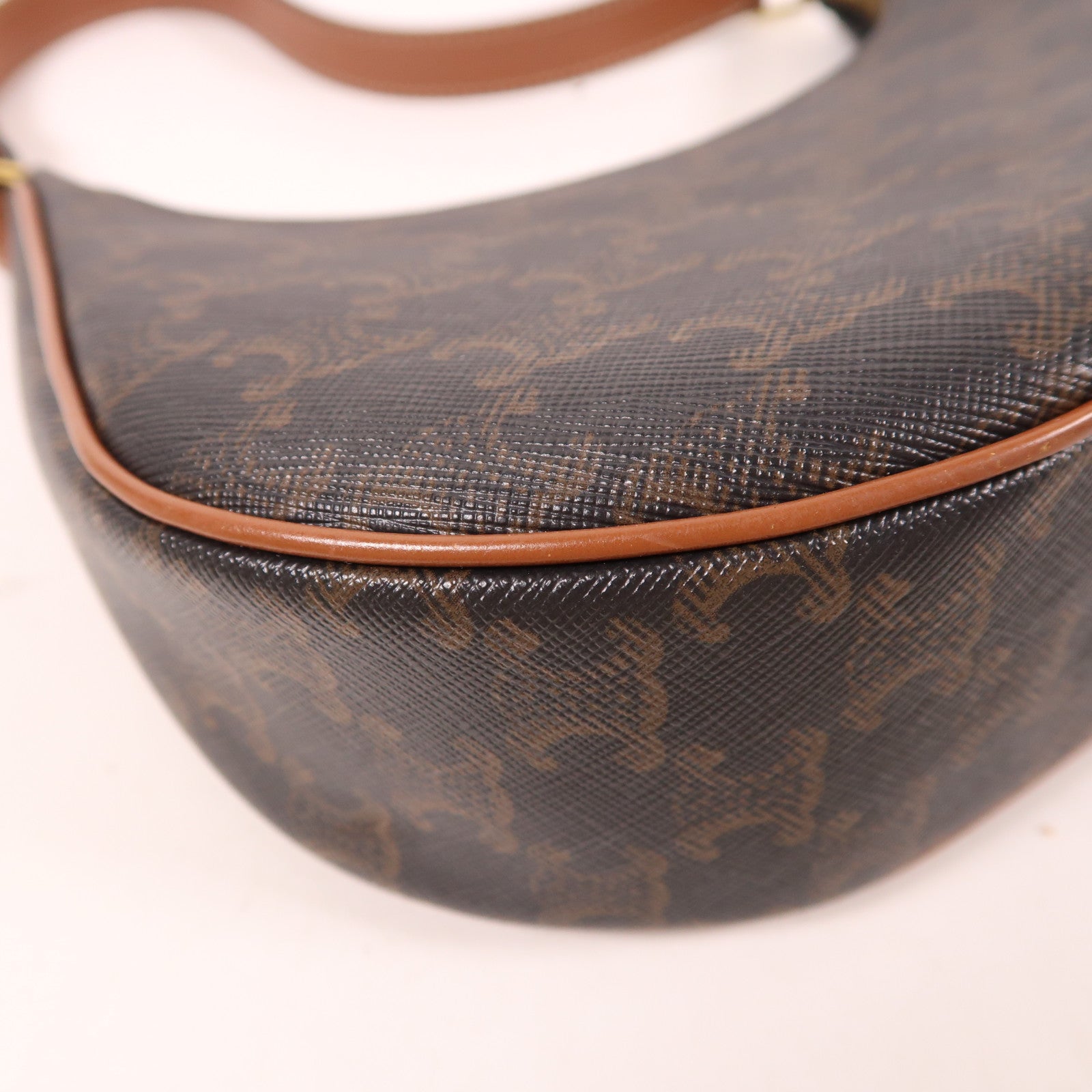 CELINE 塗層帆布Ava金扣肩背袋