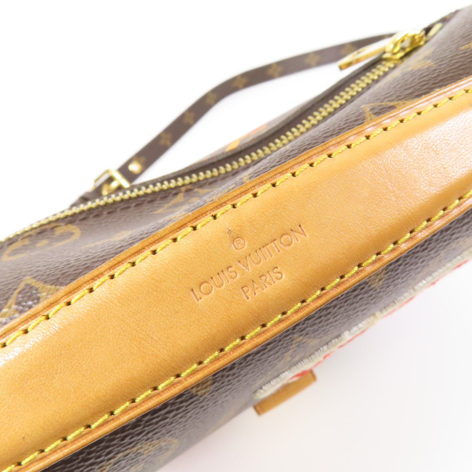 LOUIS VUITTON Monogram Patches Pochette Metis金扣手挽肩背兩用袋棕色