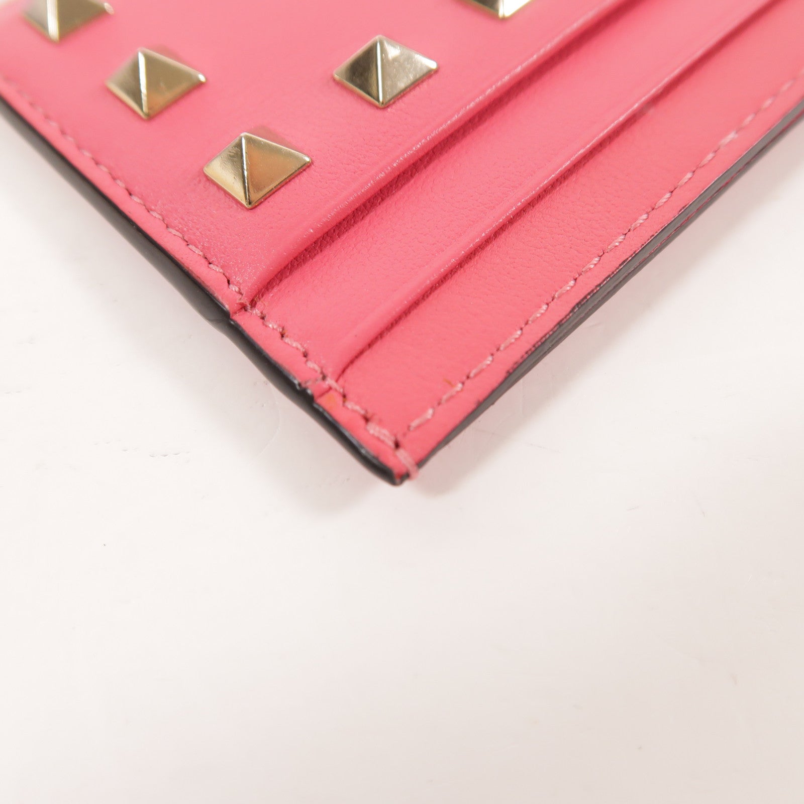 Valentino 牛皮皮革Card Case金扣卡片套