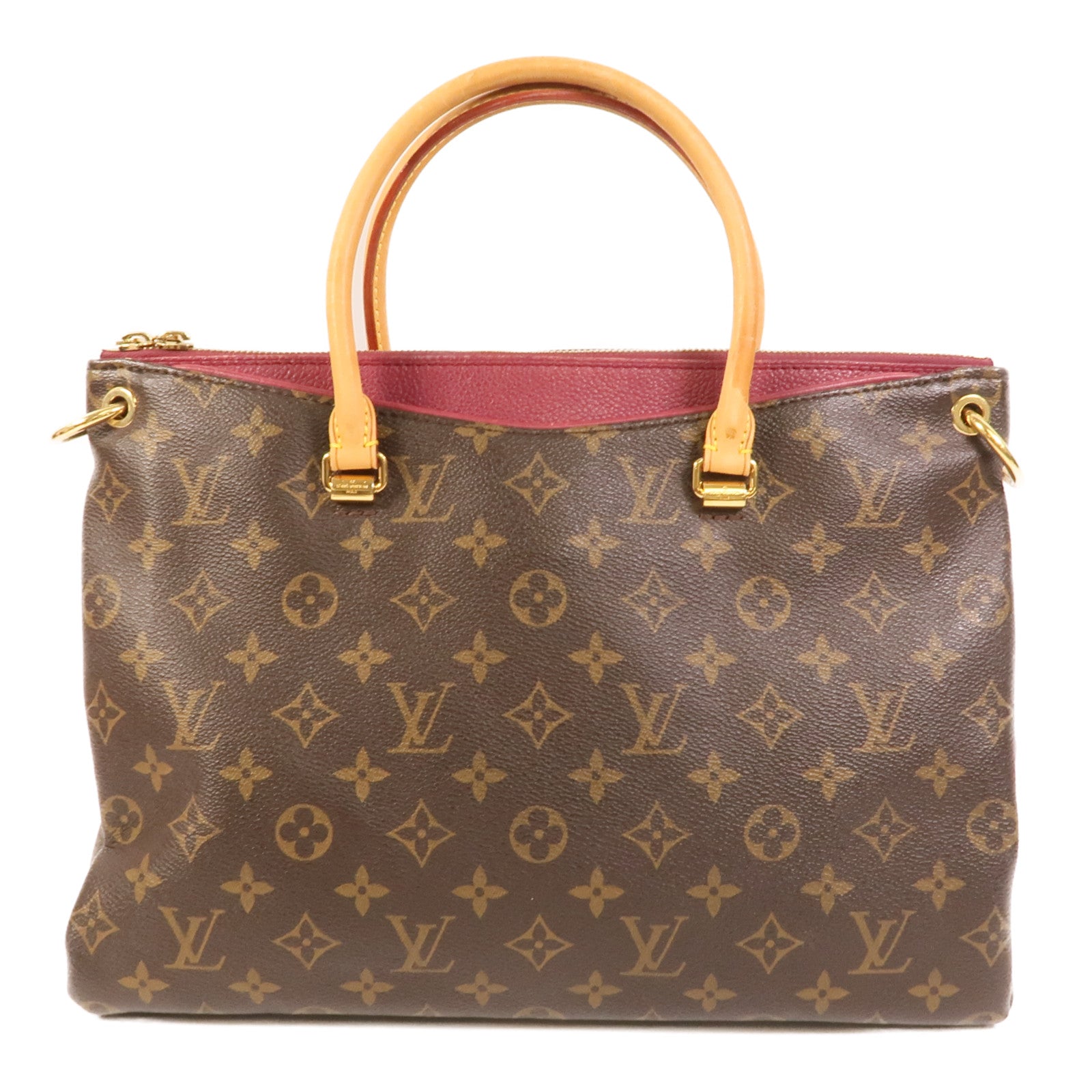 LOUIS VUITTON Monogram Pallas金扣手挽肩背兩用袋