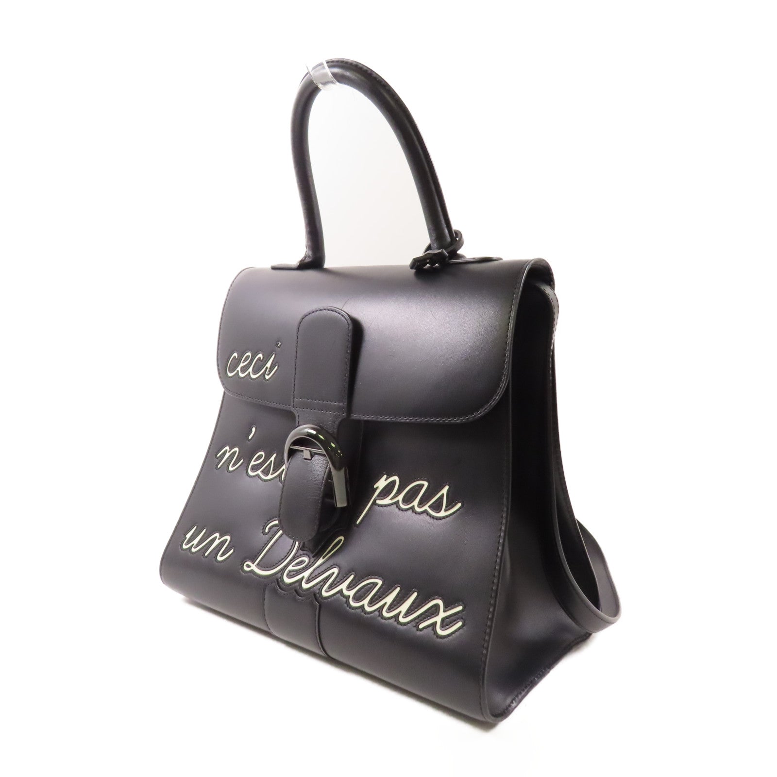 Delvaux 牛皮皮革L'Humour MM手挽肩背兩用袋