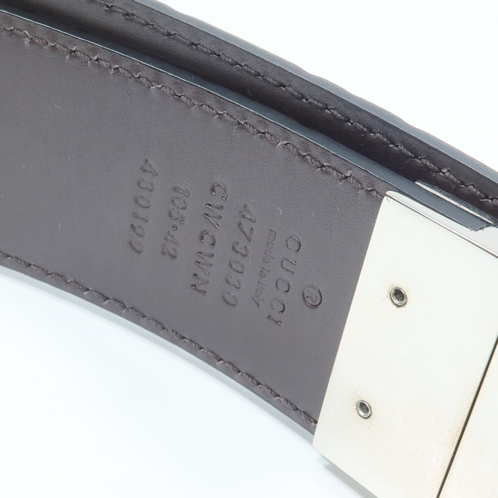 GUCCI 牛皮皮革Belt皮帶