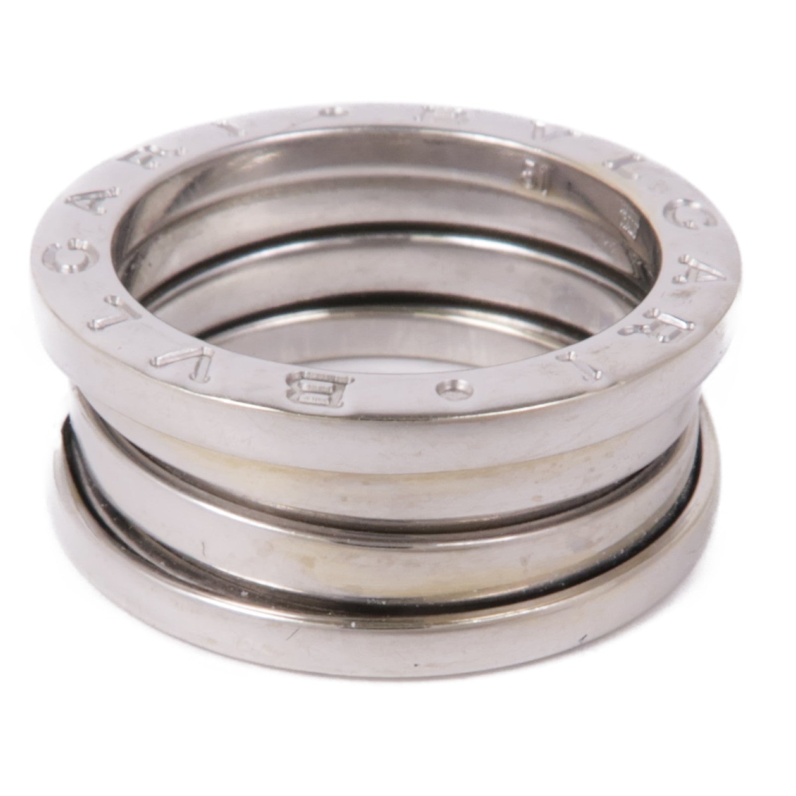 BVLGARI 18K白金B-Zero1 3 Band Ring Bvlgari#51/戒指US#5.25