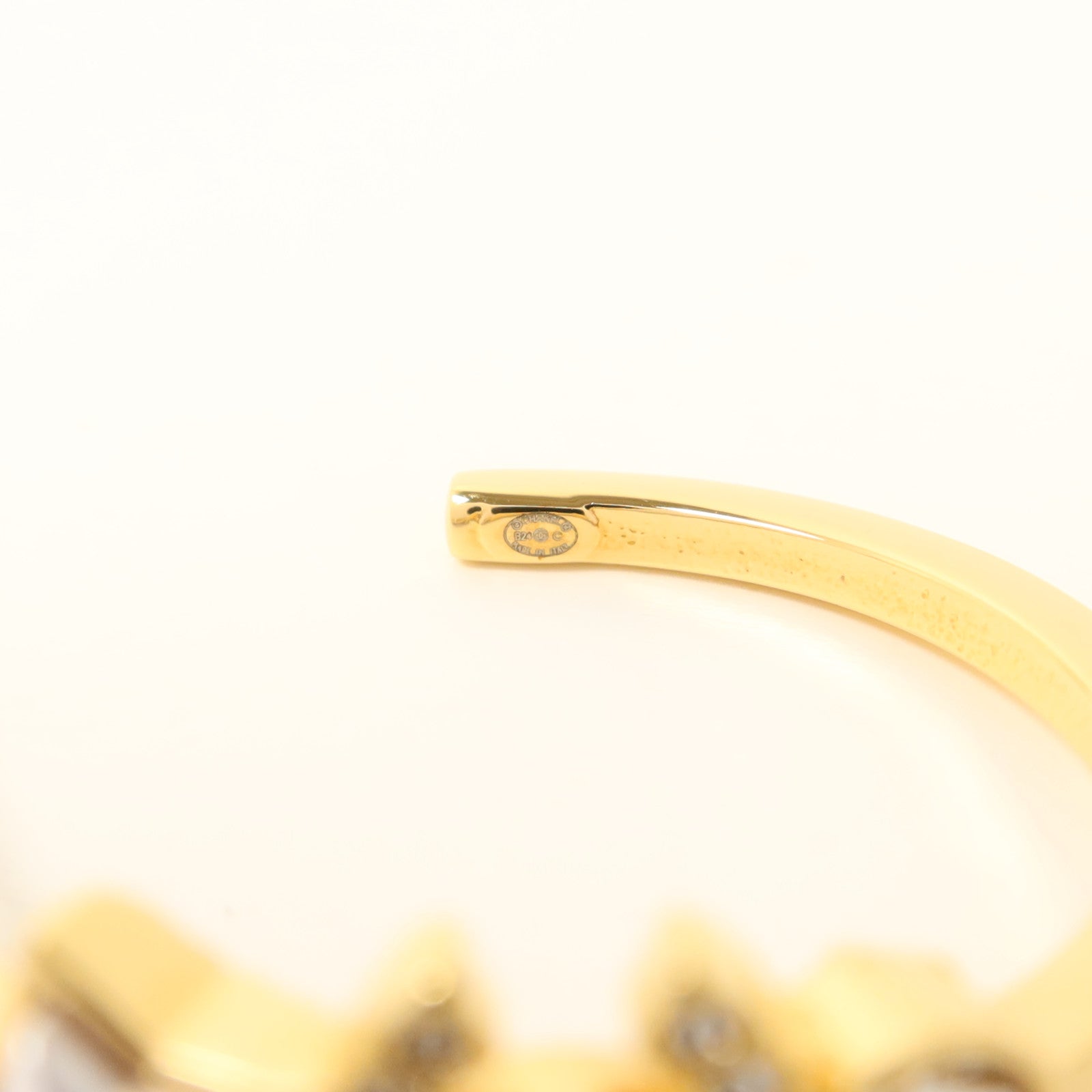 CHANEL 金屬/水晶Pierced Earring耳環