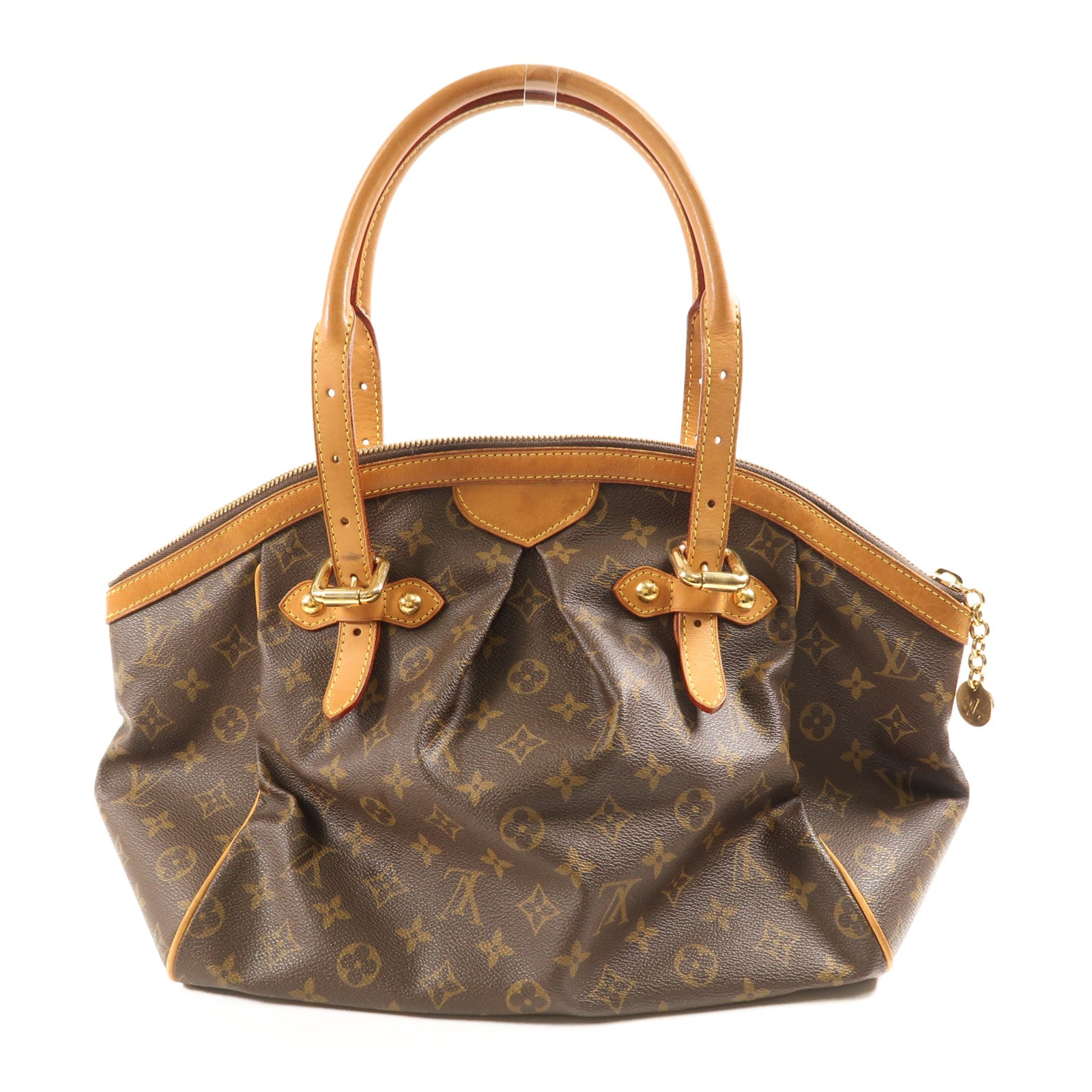 LOUIS VUITTON LV GHW Tivoli GM Shoulder Bag M40144 Monogram Brown