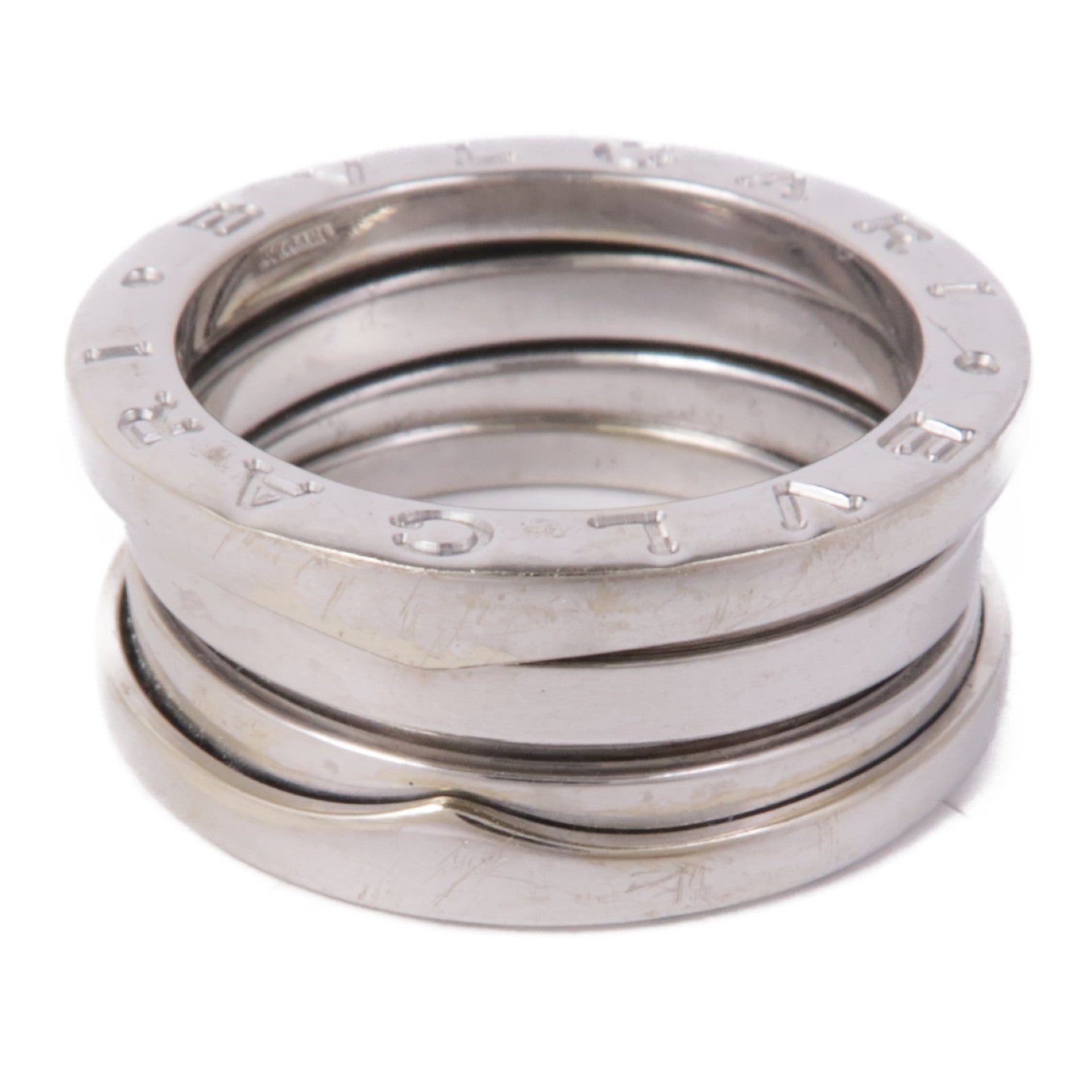 BVLGARI 18K白金B-Zero1 3 Band Ring Bvlgari#51/戒指US#5.25