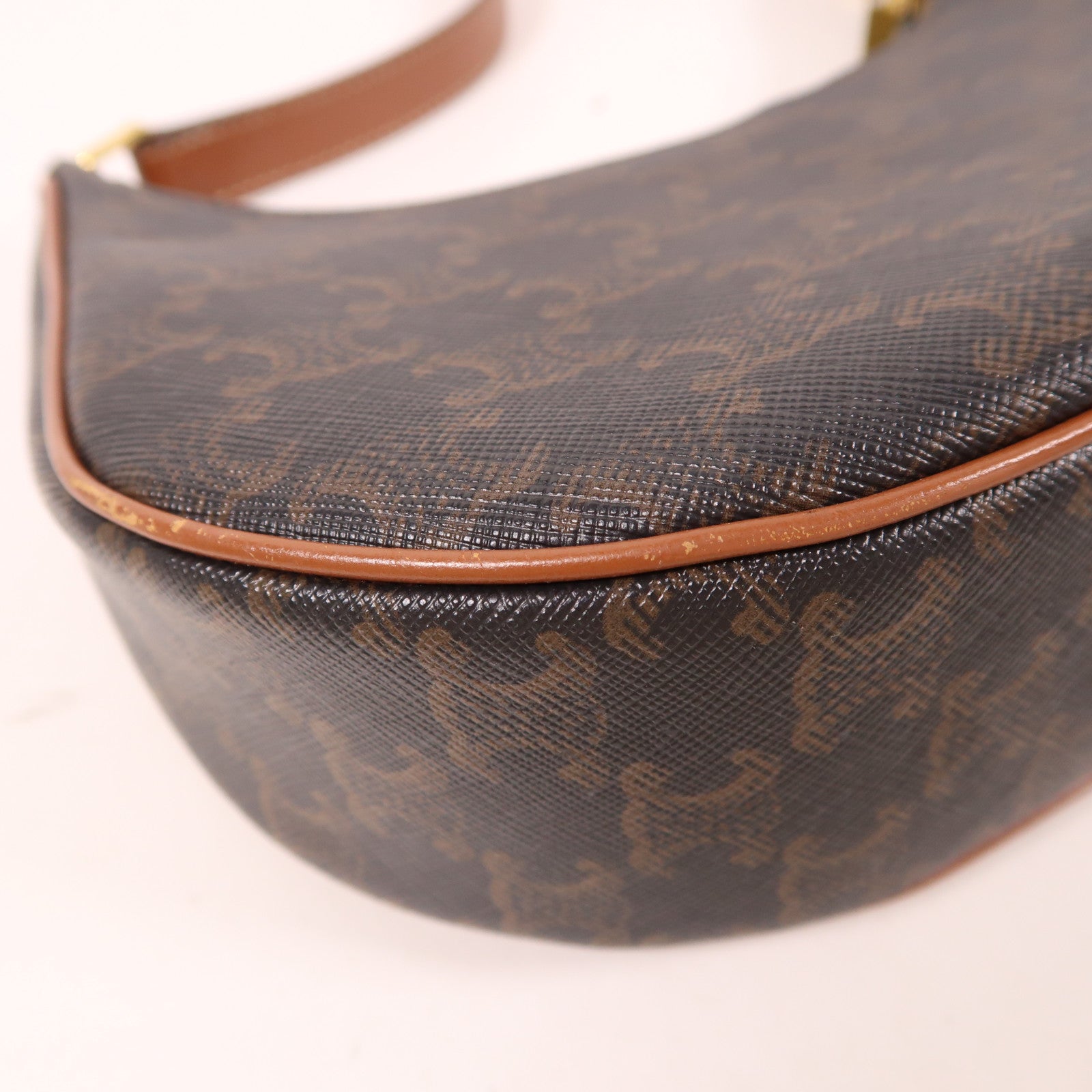 CELINE 塗層帆布Ava金扣肩背袋