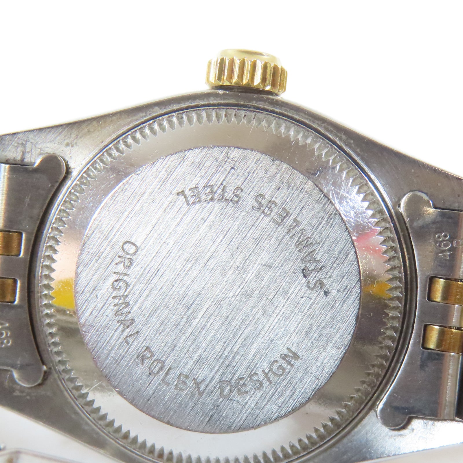 ROLEX Datejust 18K黃金/不鏽鋼手錶自動機芯白色