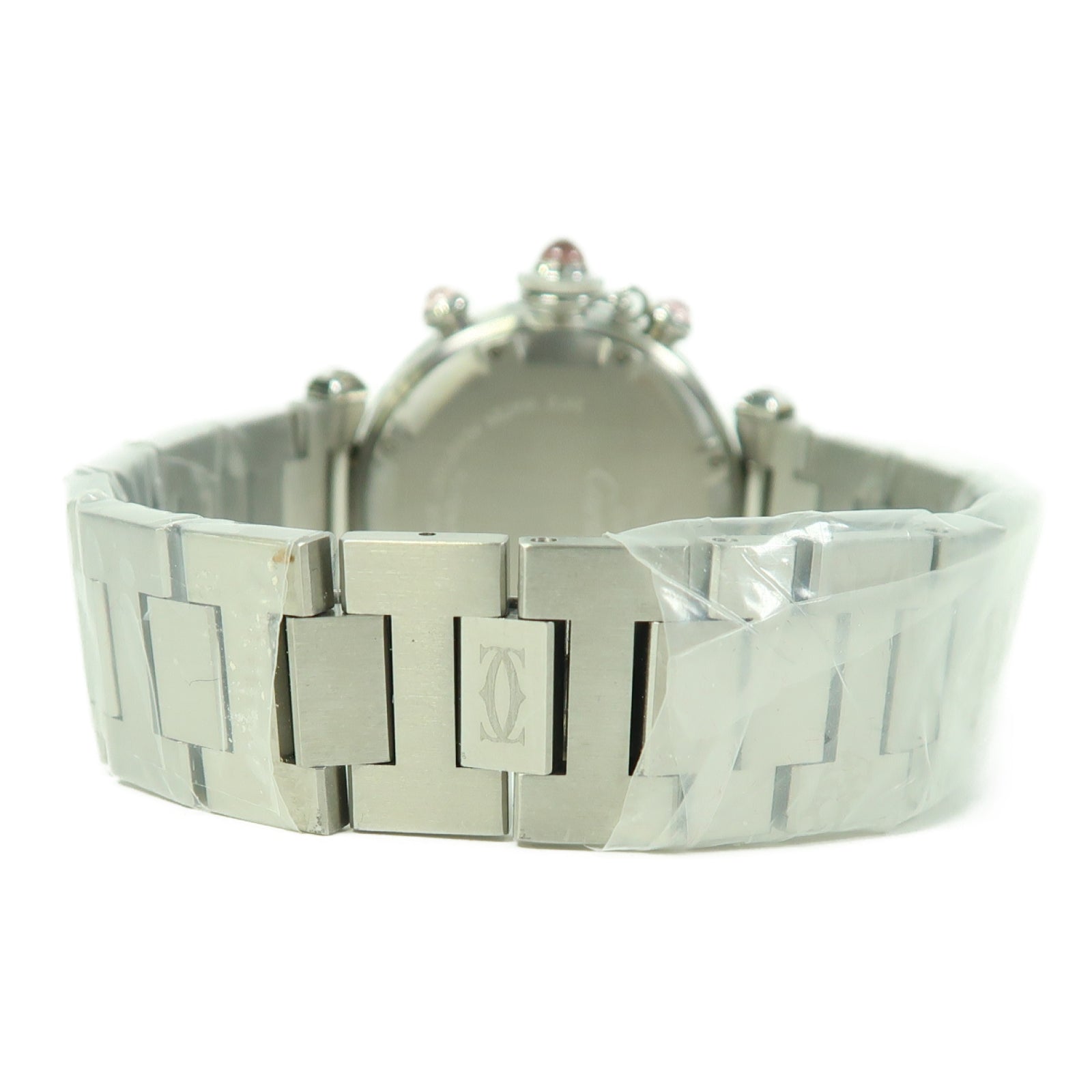 CARTIER Pasha C不鏽鋼手錶自動機芯銀色