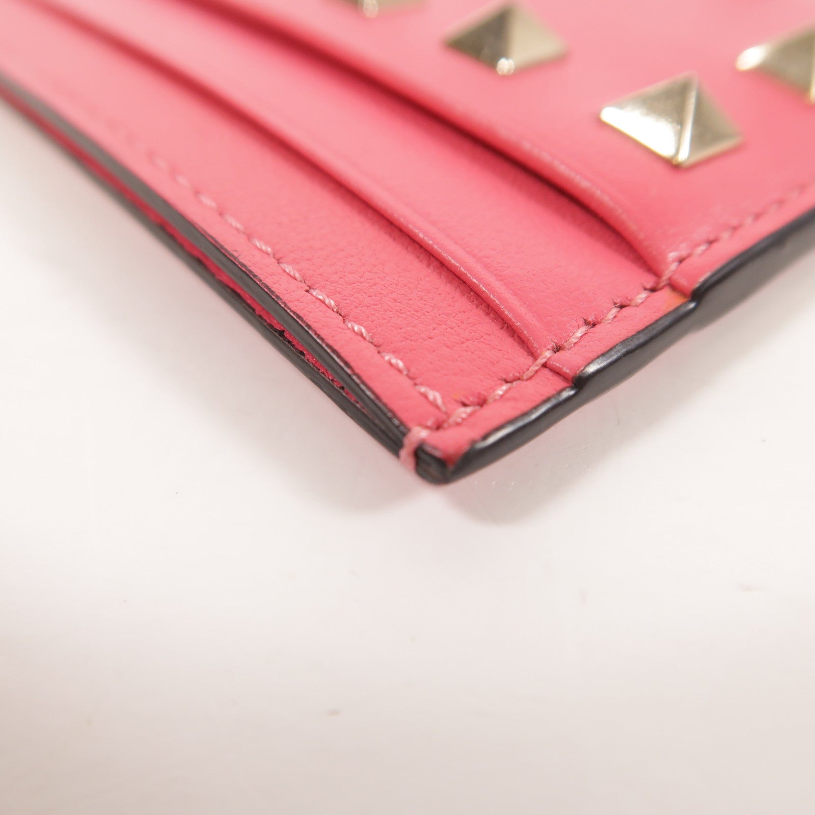 Valentino 牛皮皮革Card Case金扣卡片套