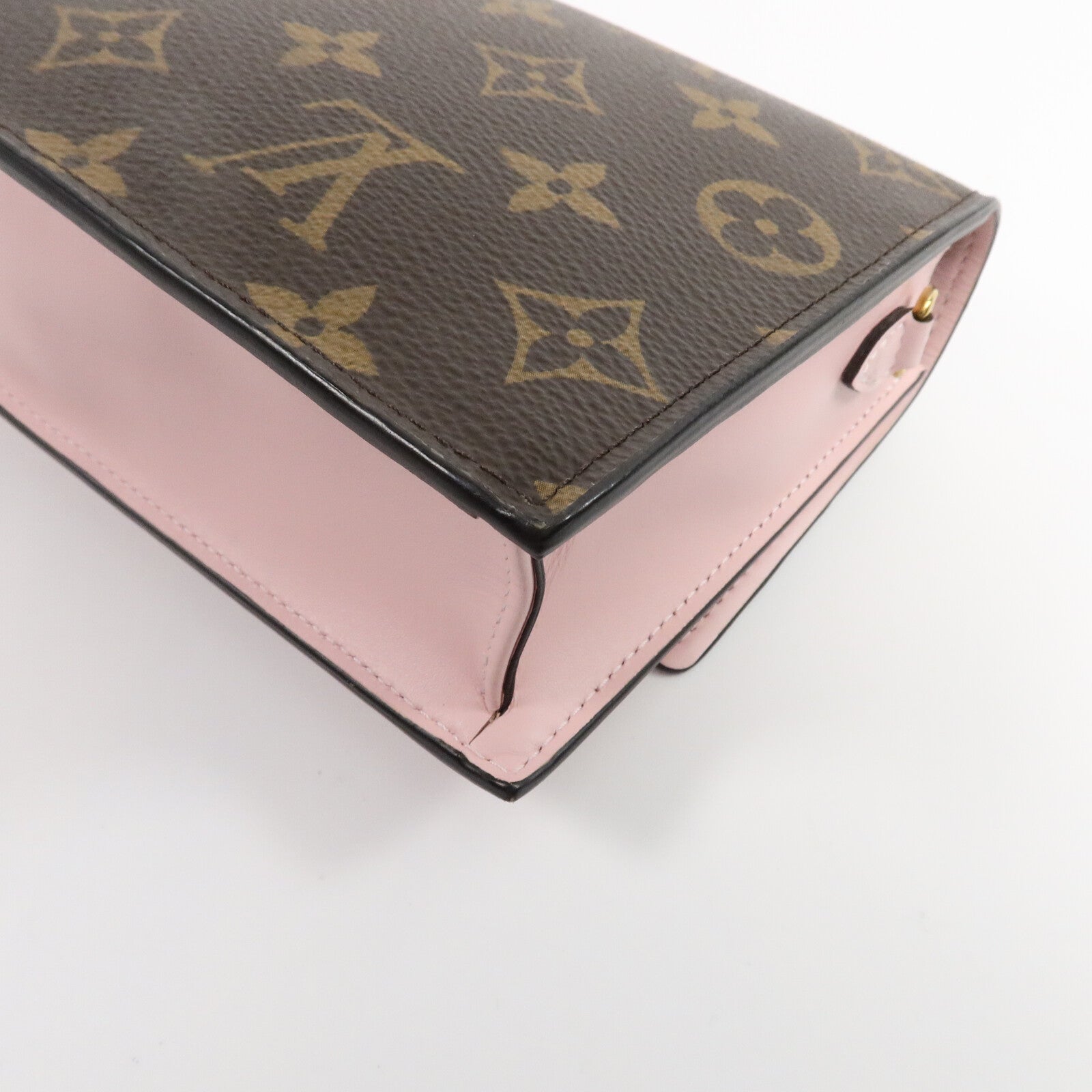 LOUIS VUITTON Monogram Flore Chain Wallet鏈帶肩背袋
