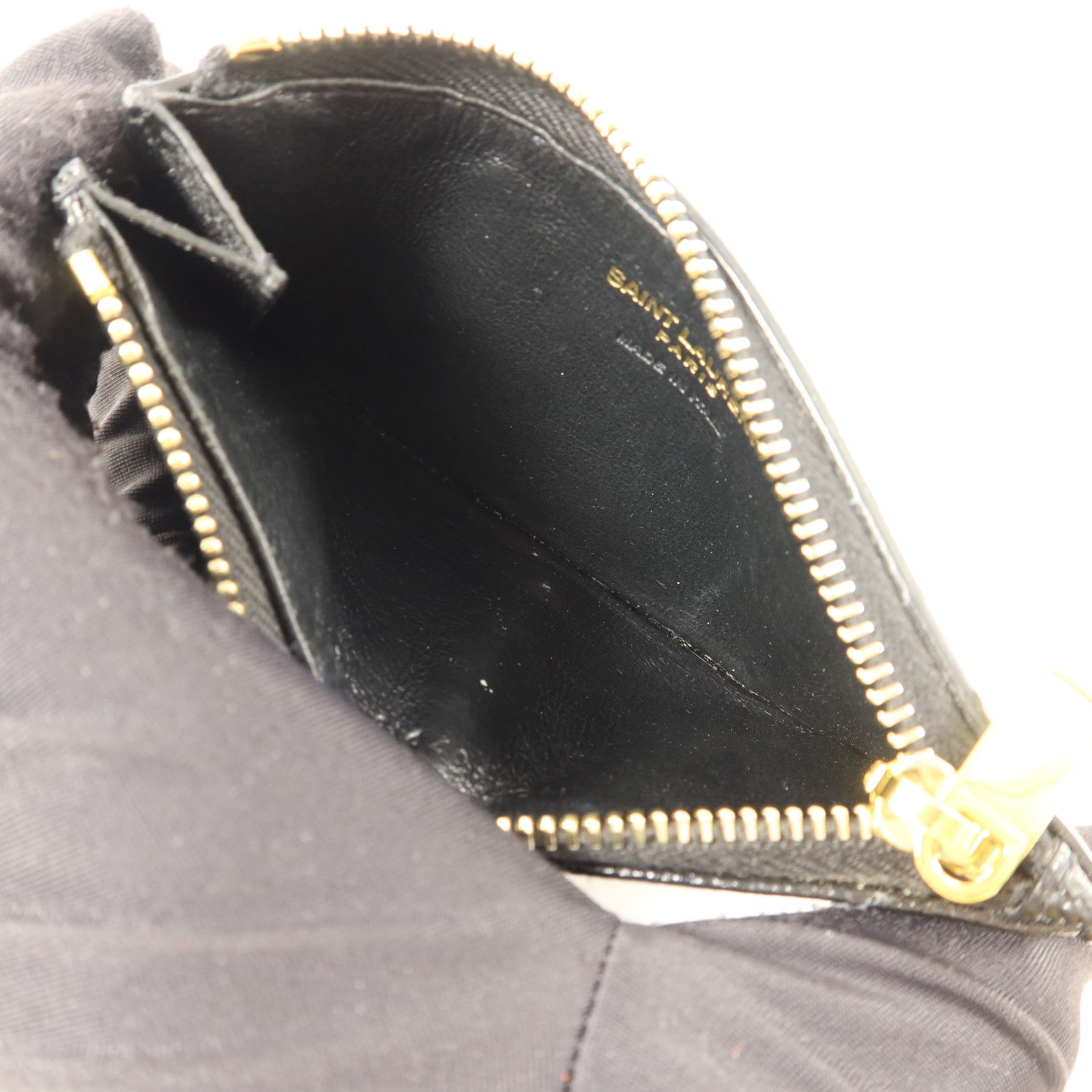 SAINT LAURENT 牛皮皮革Card Case金扣卡片套